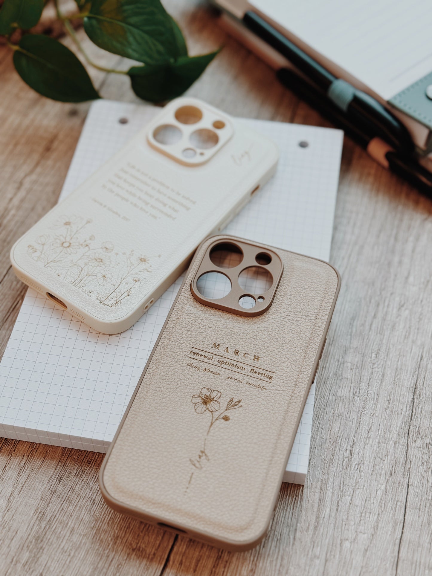 iPhone Casing - Birth Month Flowers (Jul - Sep)