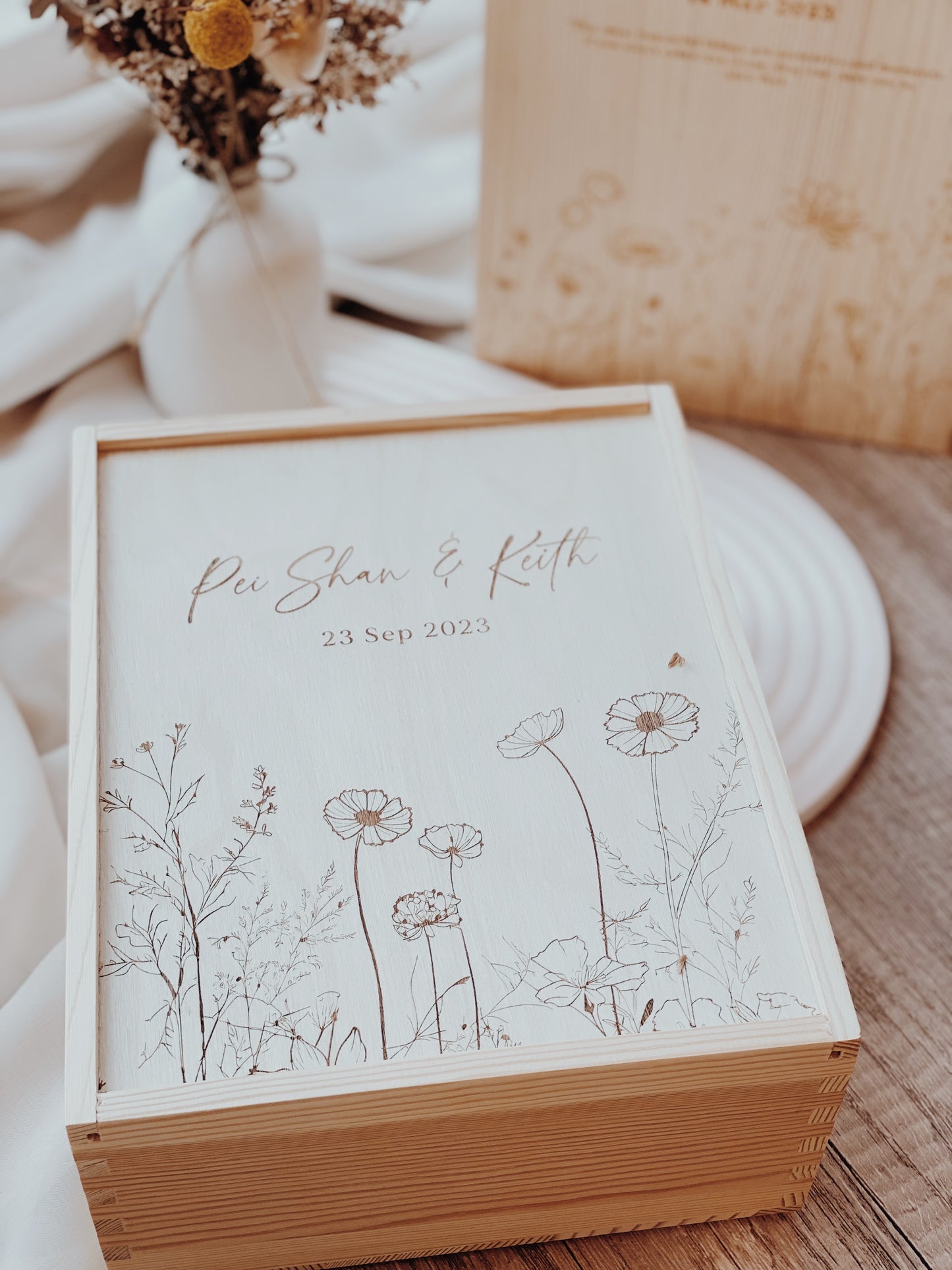 Wildflowers Mindful Keepsake Box - Sliding