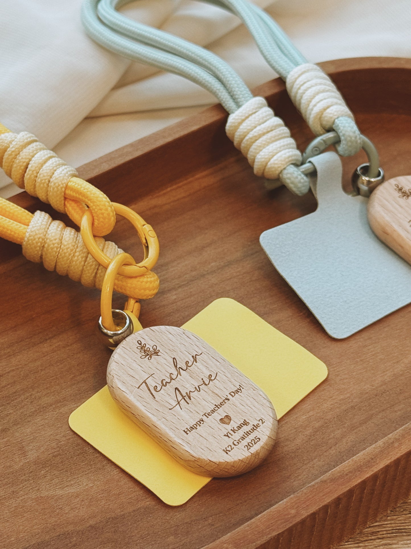 KIN | Phone Wristlet Wood Charm