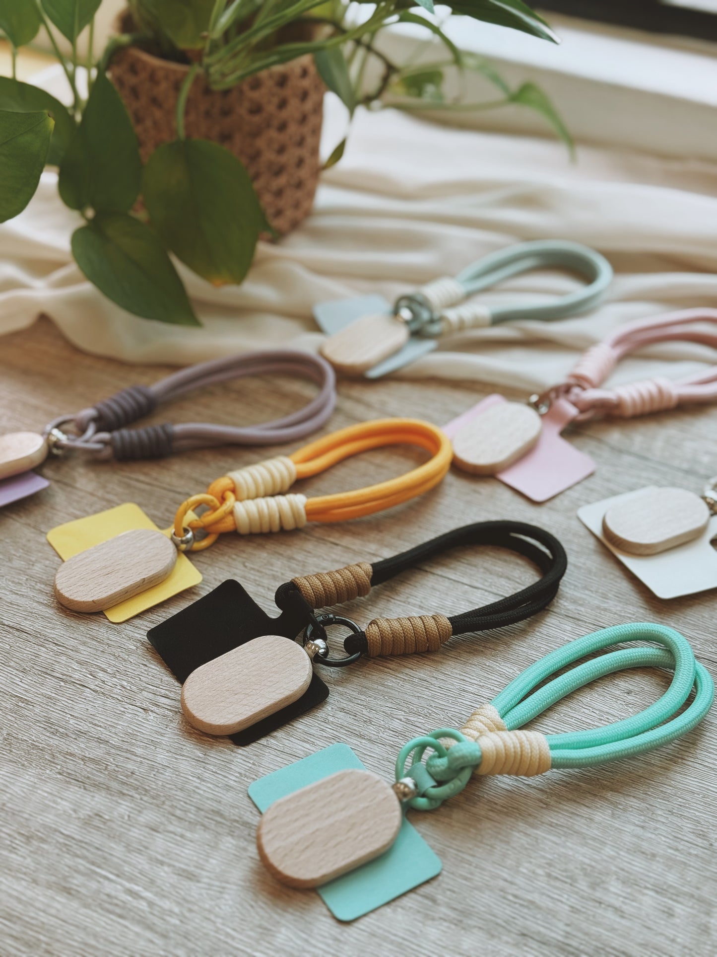 KIN | Phone Wristlet Wood Charm