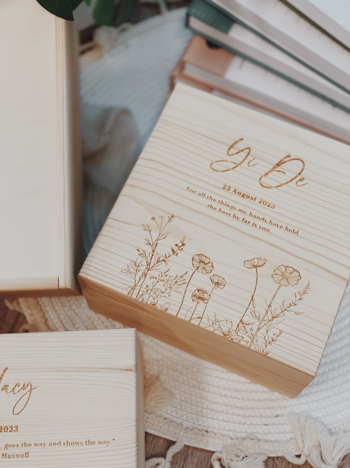 Wildflowers Mindful Keepsake Box - Square