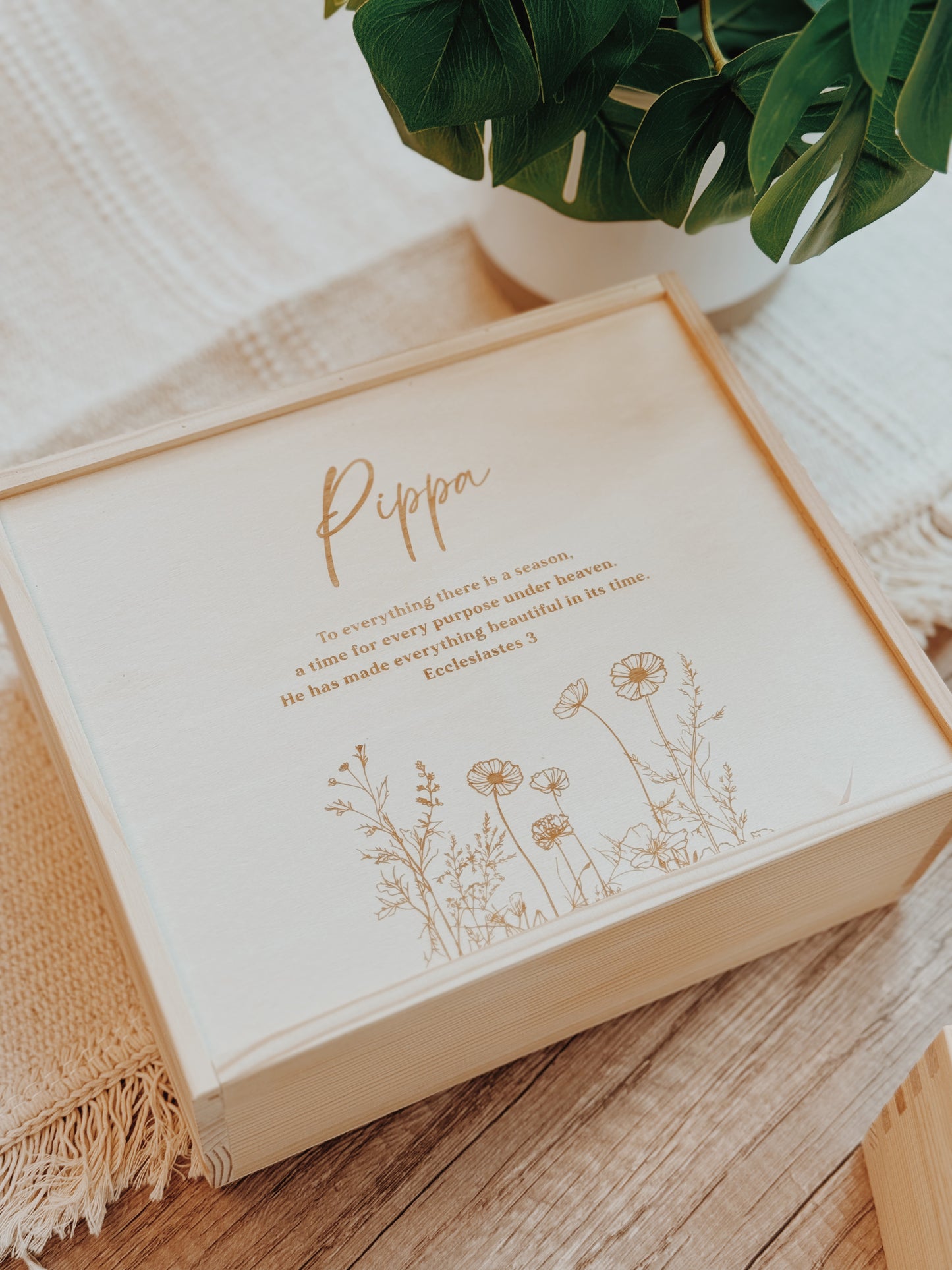 Wildflowers Keepsake Box - Sliding