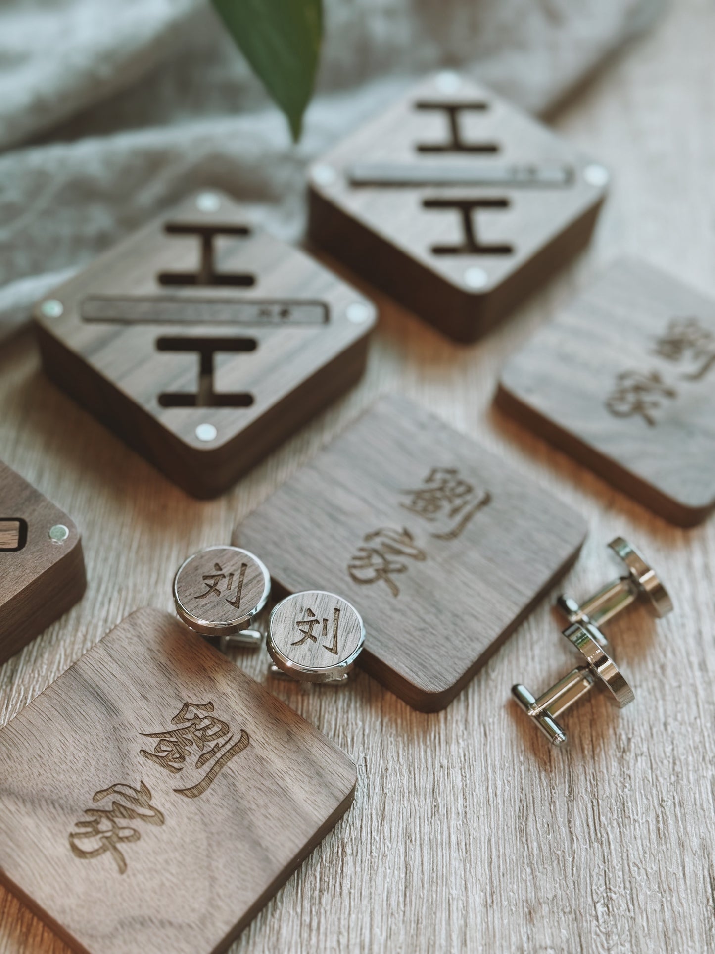 GENTLEMAN'S MARK | Cuff Link & Tie Clip Set