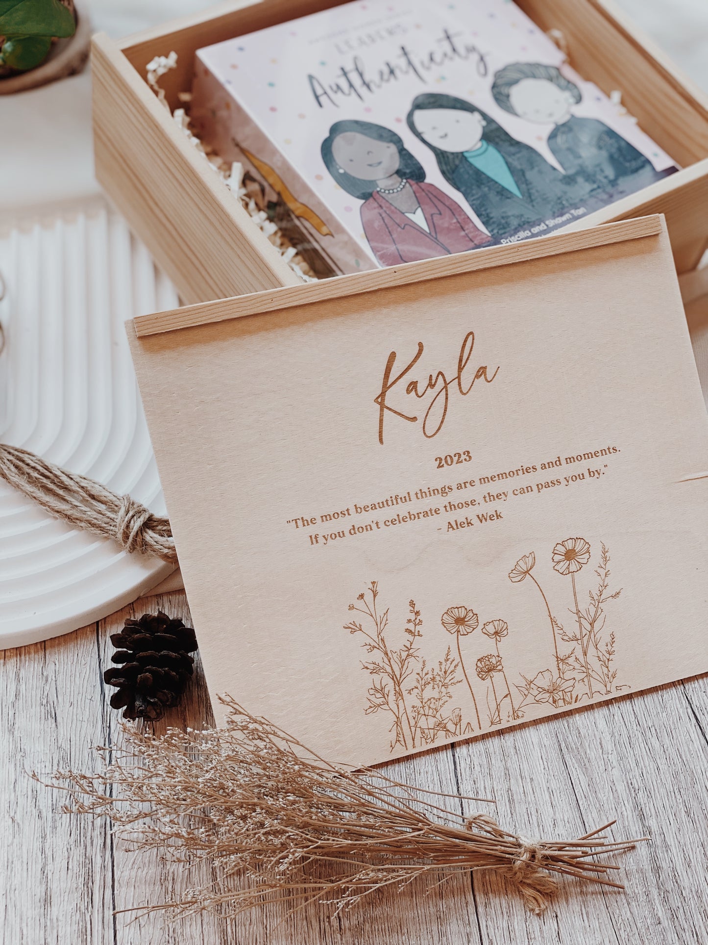 Wildflowers Mindful Keepsake Box - Sliding