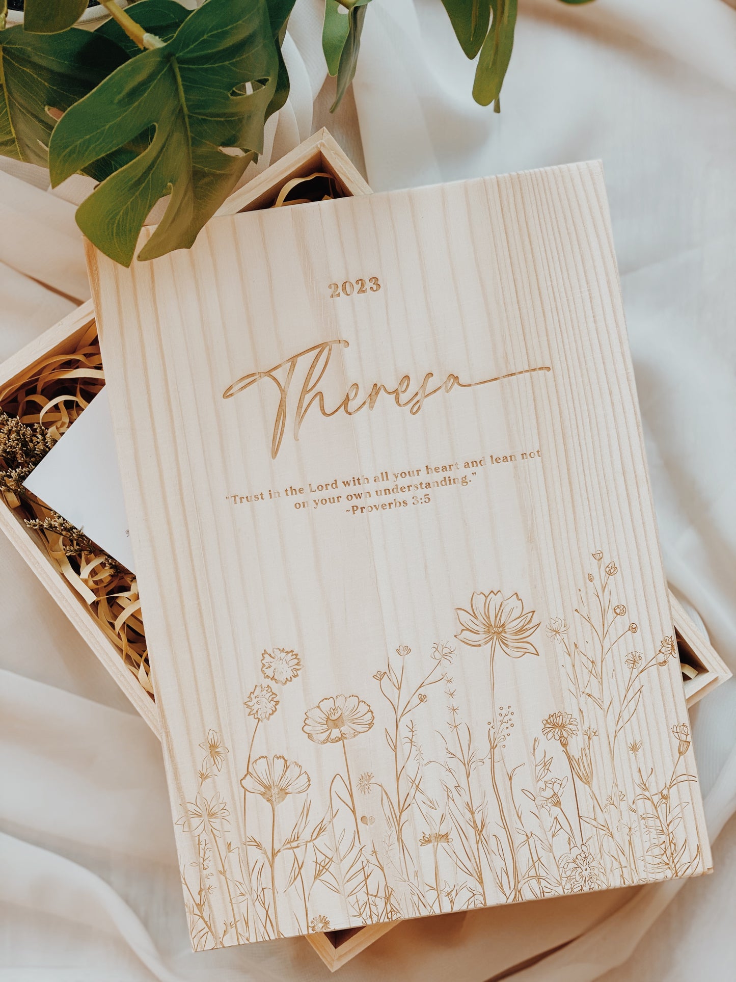 Wildflowers Mindful Keepsake Box - Rectangle Lid