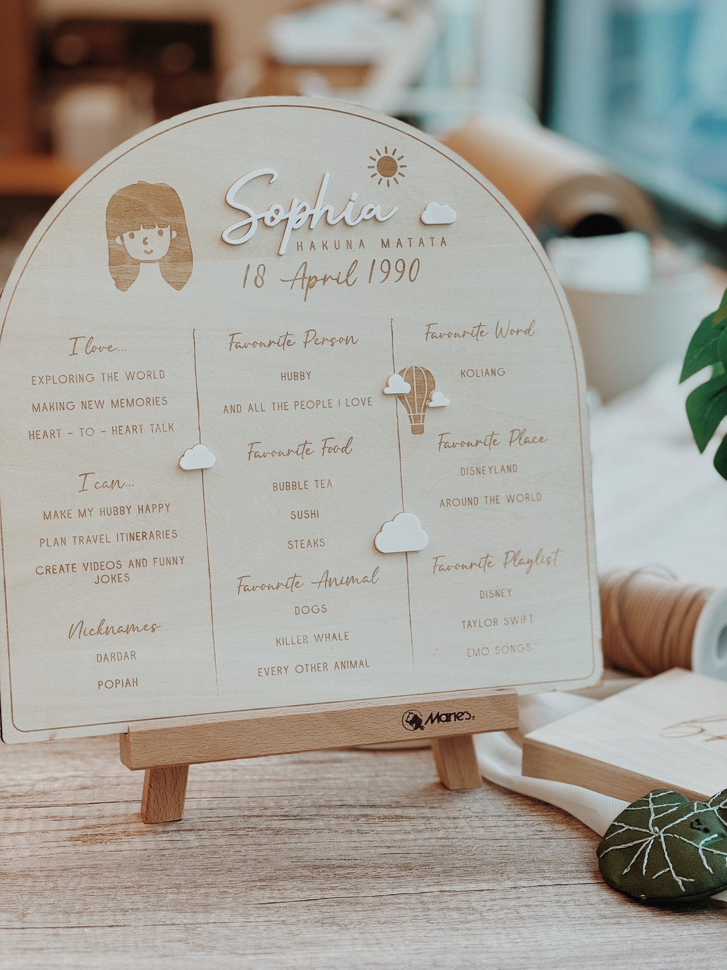 All About Me Arch Board