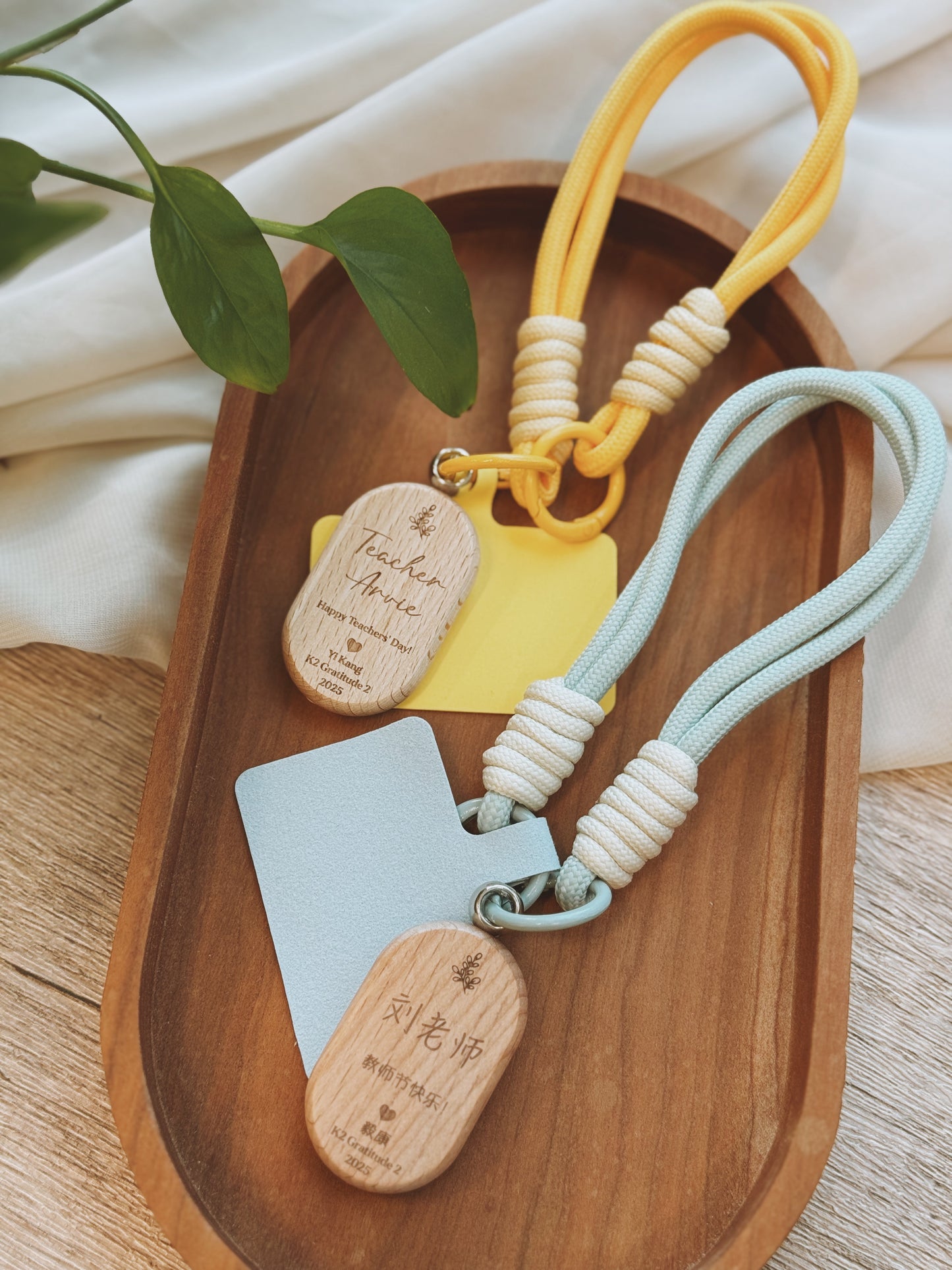 KIN | Phone Wristlet Wood Charm