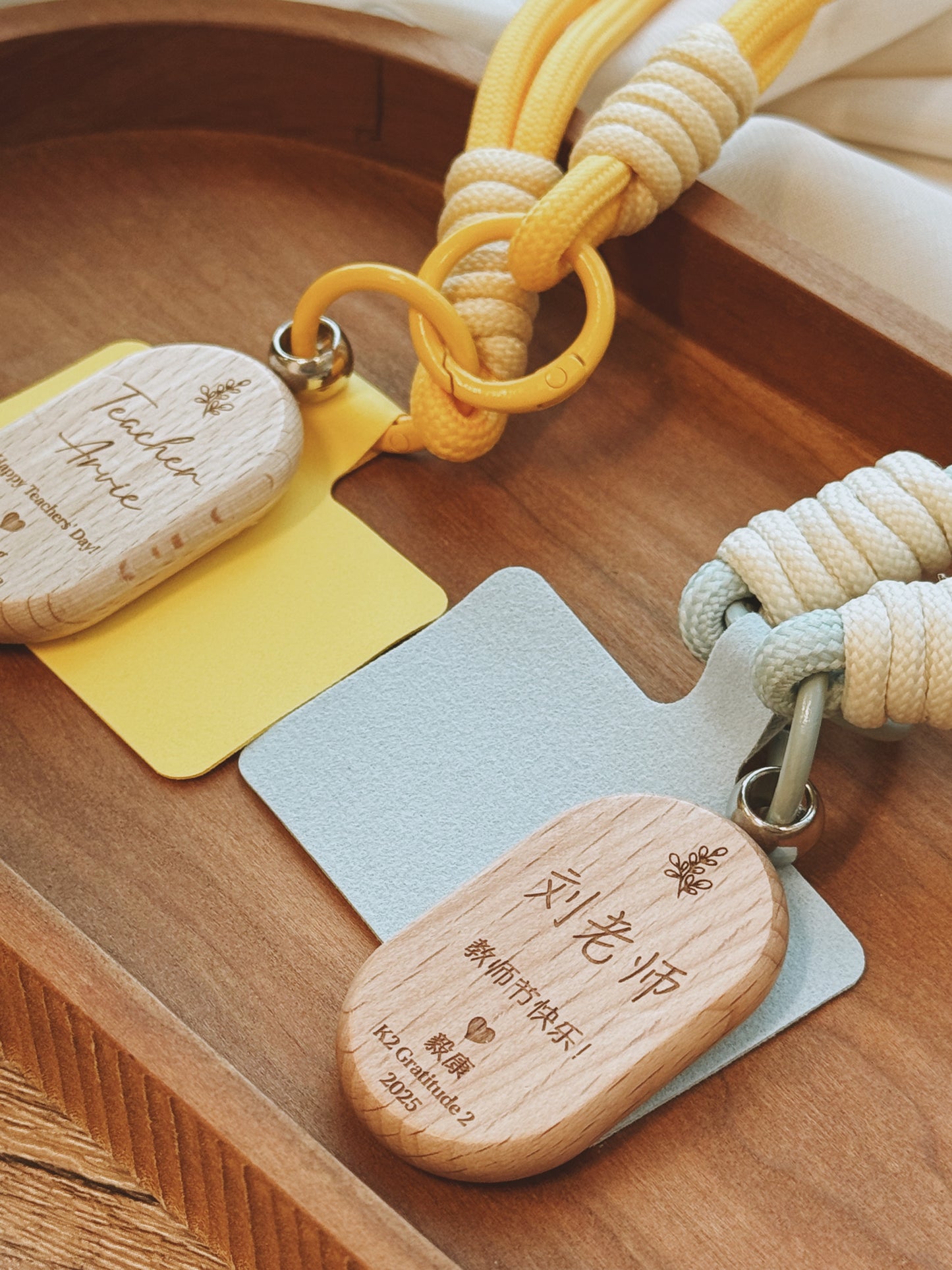 KIN | Phone Wristlet Wood Charm