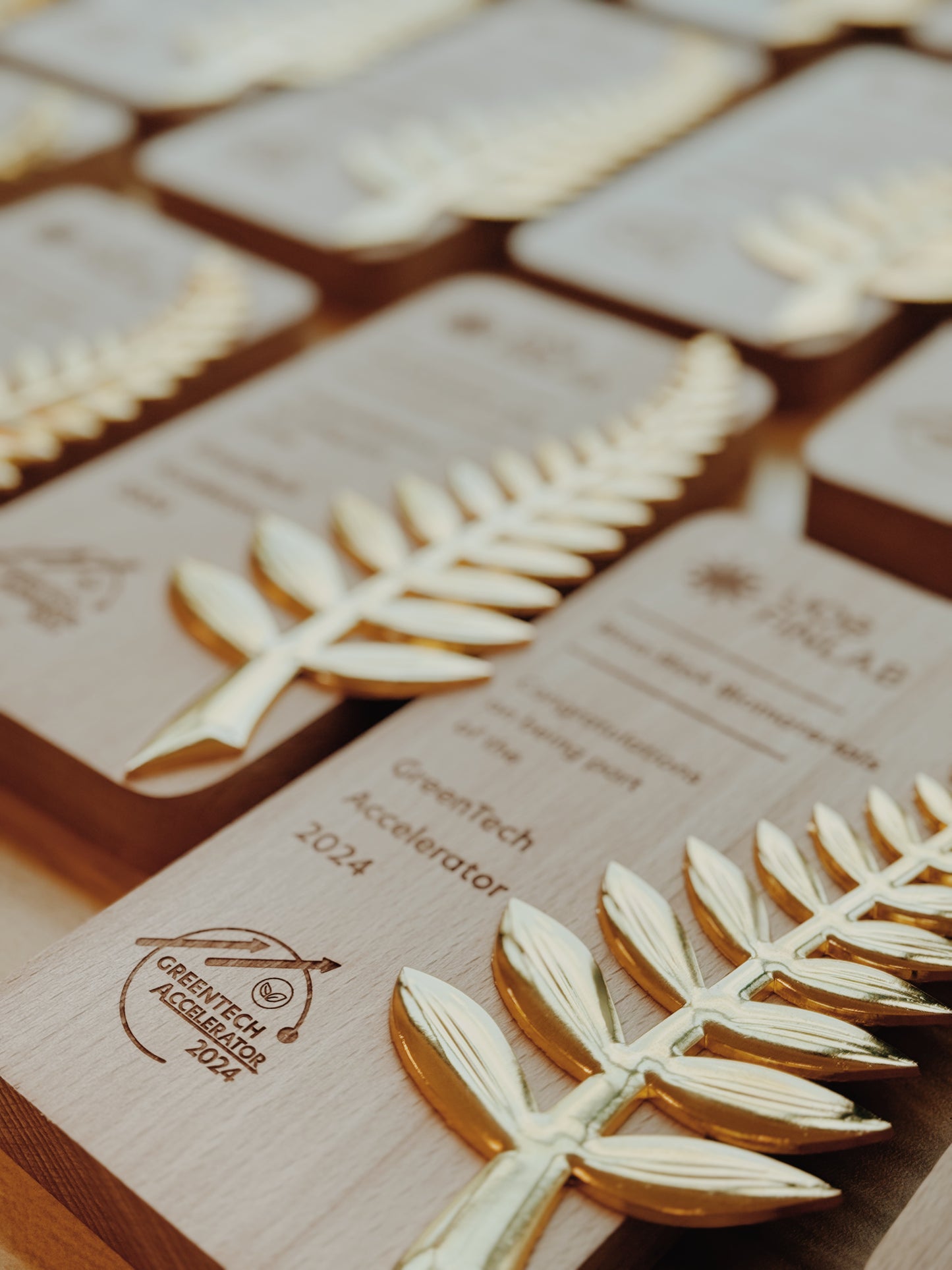 Eco Sustainable Award Plaque Engraved