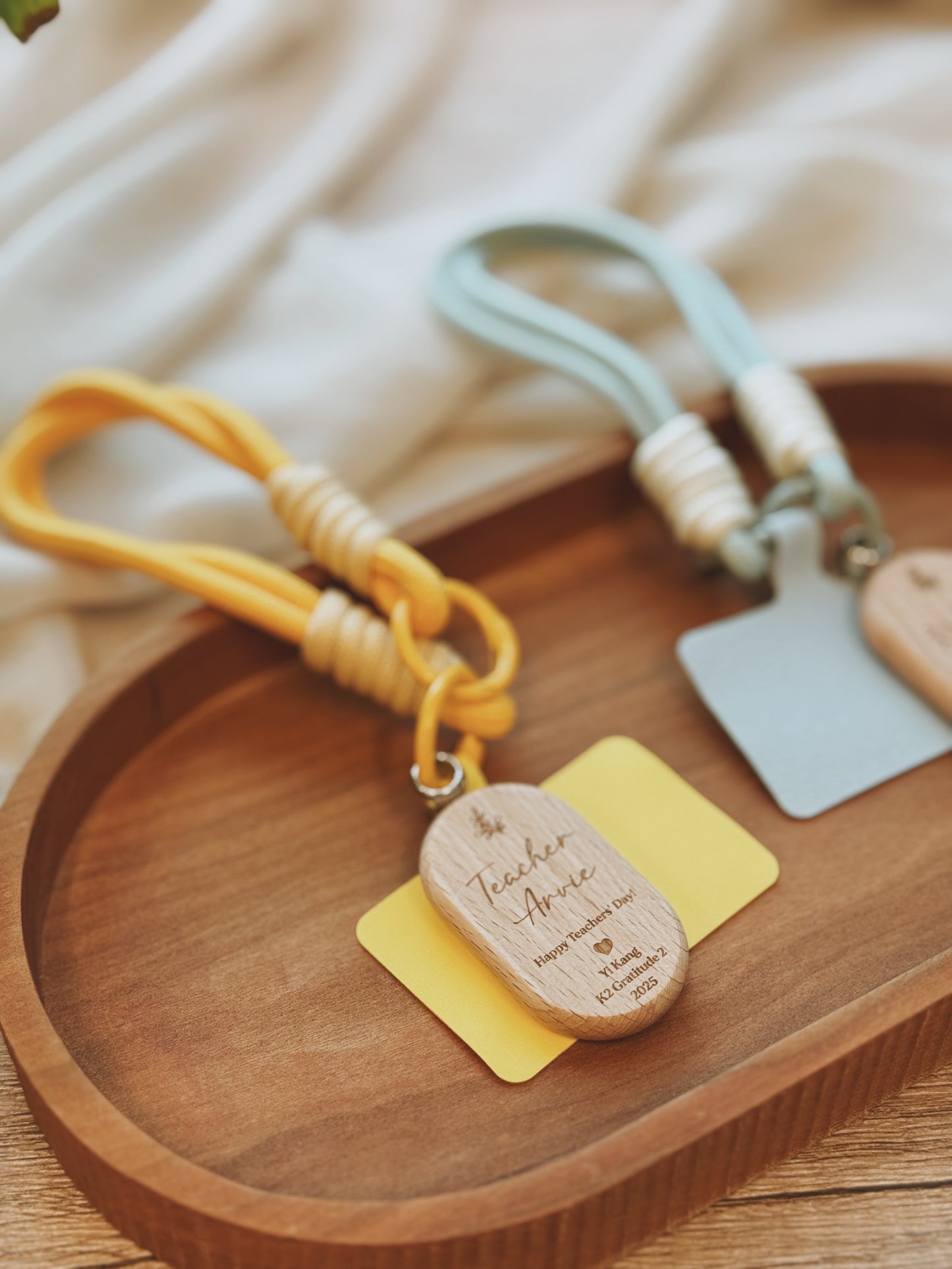 KIN | Phone Wristlet Wood Charm