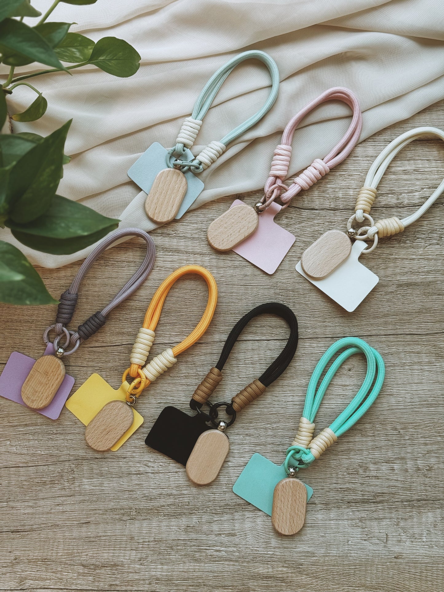 KIN | Phone Wristlet Wood Charm