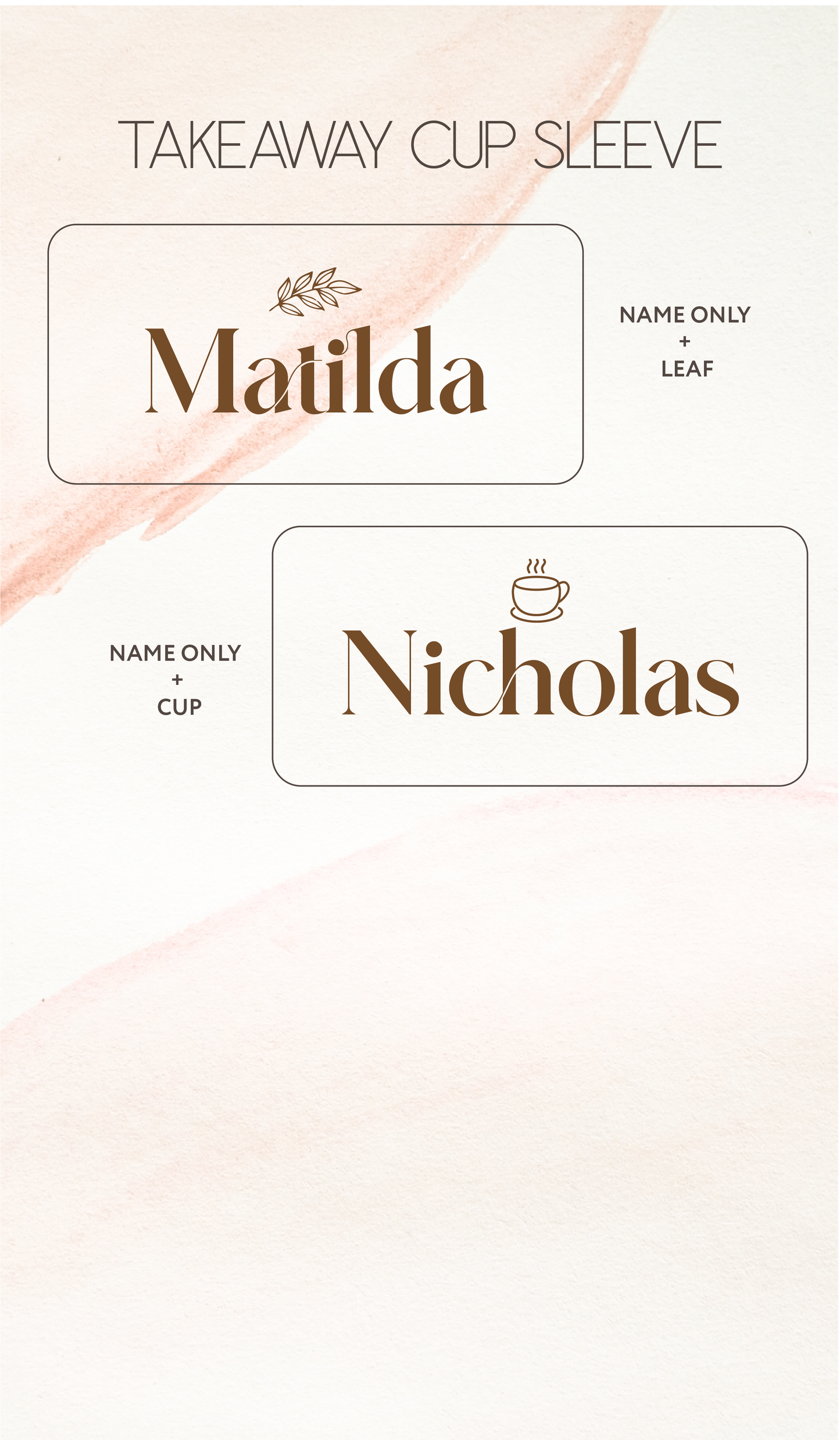 Takeaway Cup Sleeve (Last Piece)