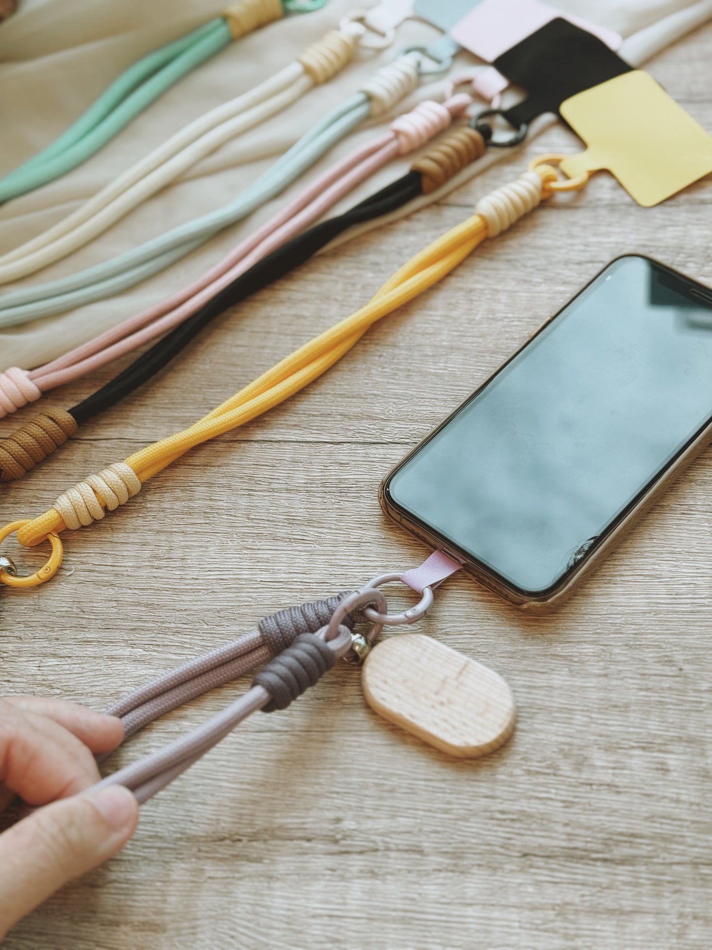 KIN | Phone Wristlet Wood Charm