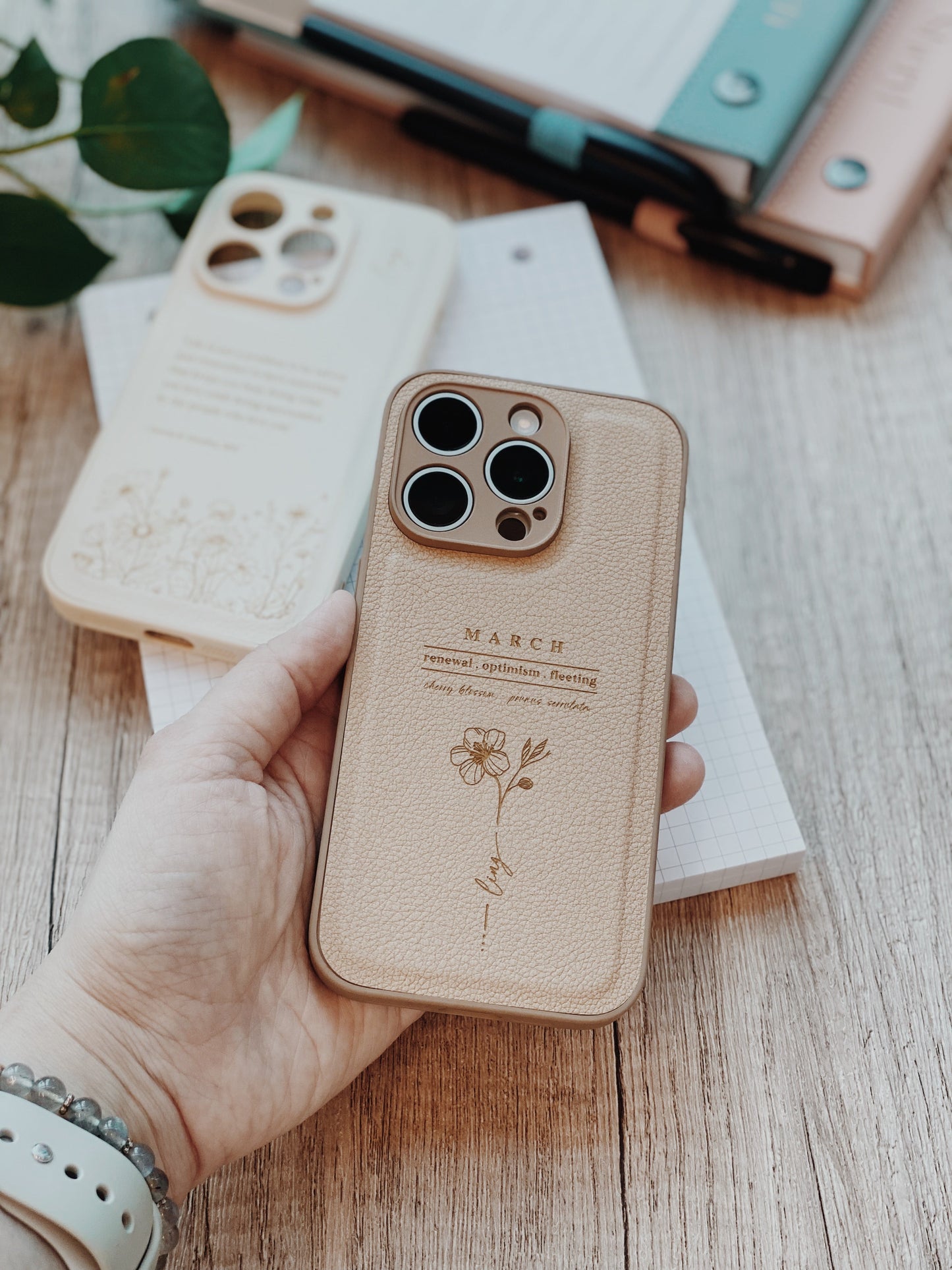 iPhone Casing - Birth Month Flowers (Jul - Sep)