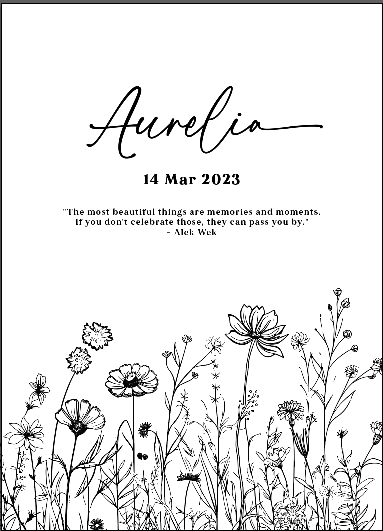 Wildflowers Mindful Keepsake Box - Rectangle Lid