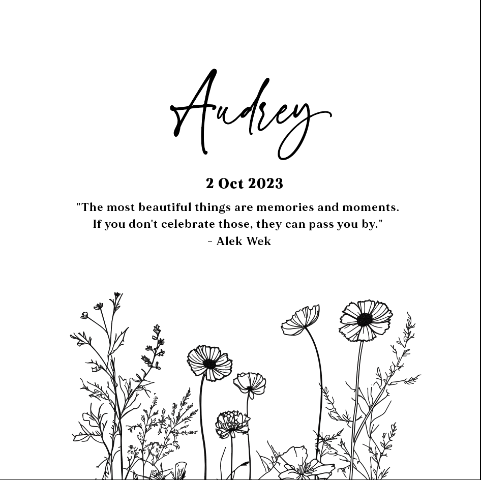 Wildflowers Mindful Keepsake Box - Square