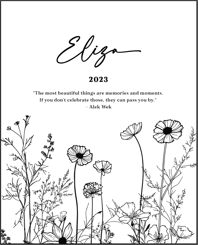 Wildflowers Keepsake Box - Sliding (FINAL FINDS)