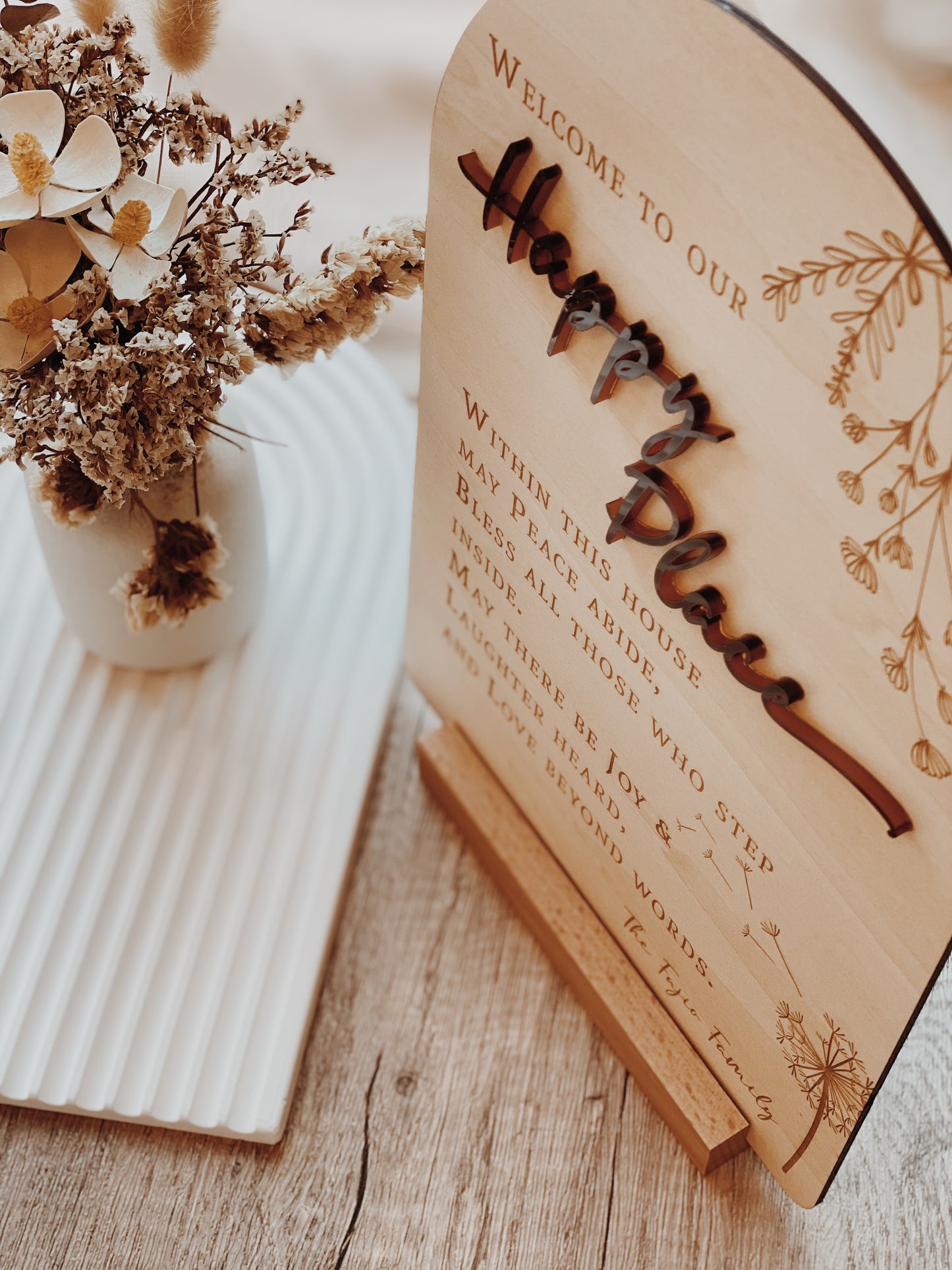 HAPPY PLACE | Welcome Plaque