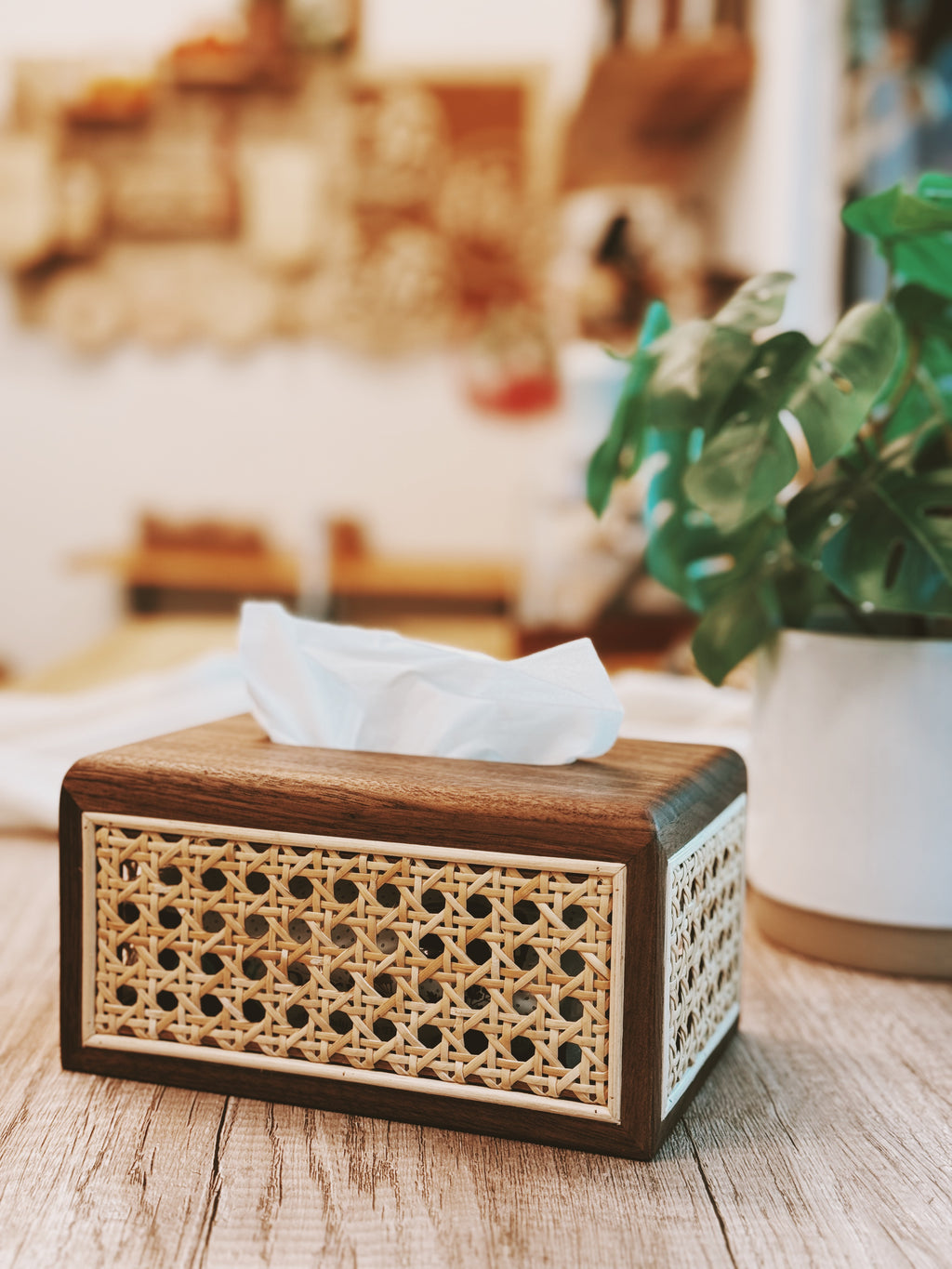 WILLOWGROVE | Rattan Tissue Box