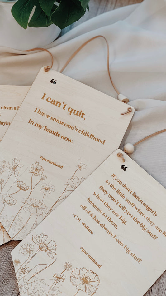 Gentle Reminder Plaques - Parenthood