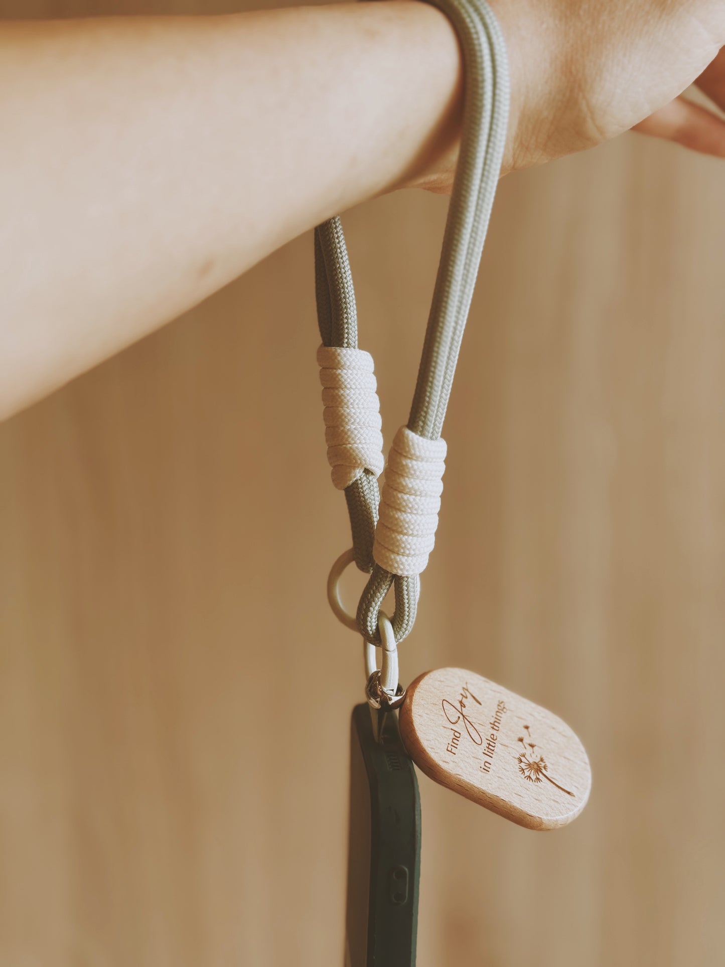 KIN | Phone Wristlet Wood Charm
