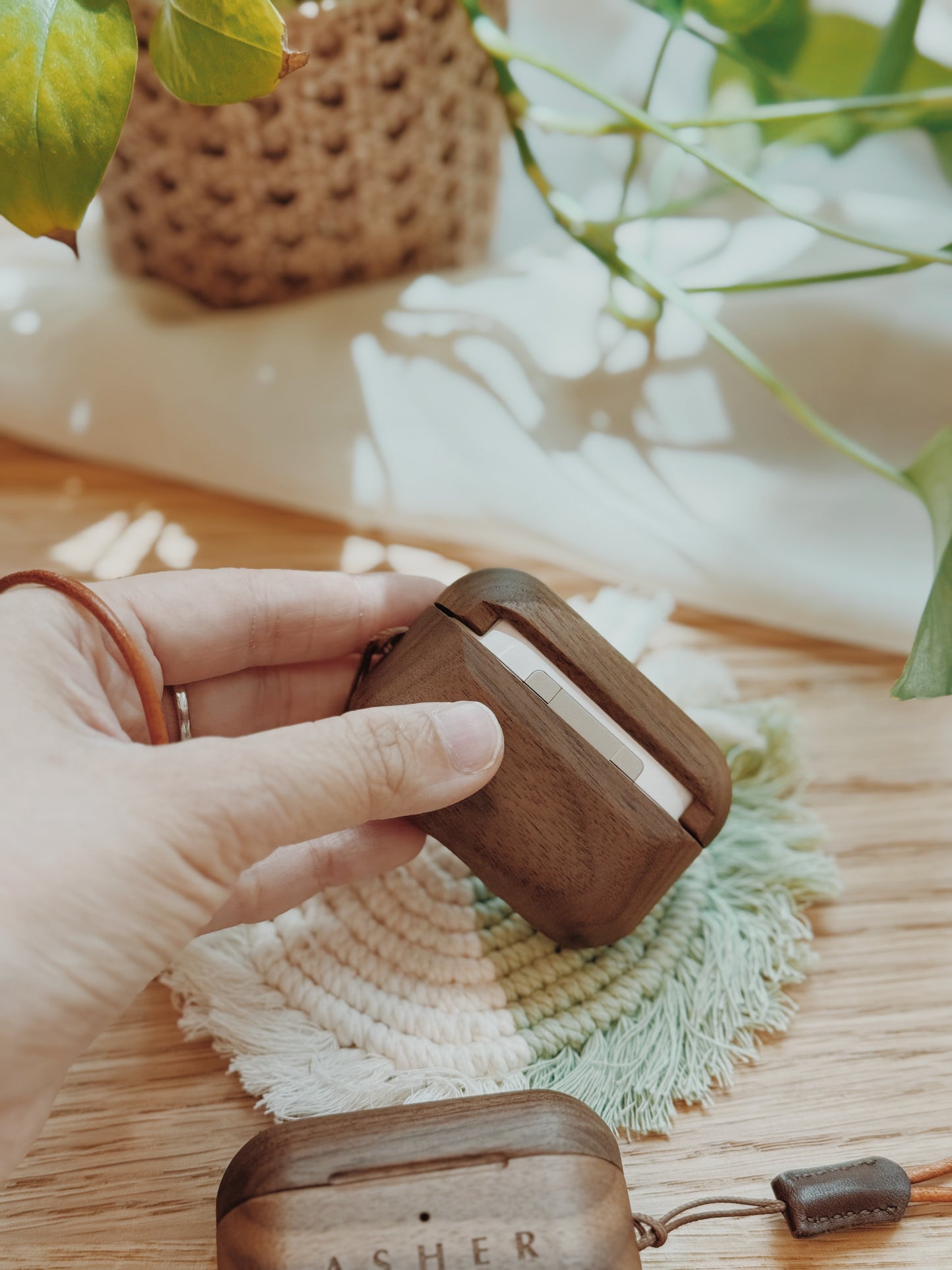 RESONANCE | Black Walnut AirPods Shell [PO]