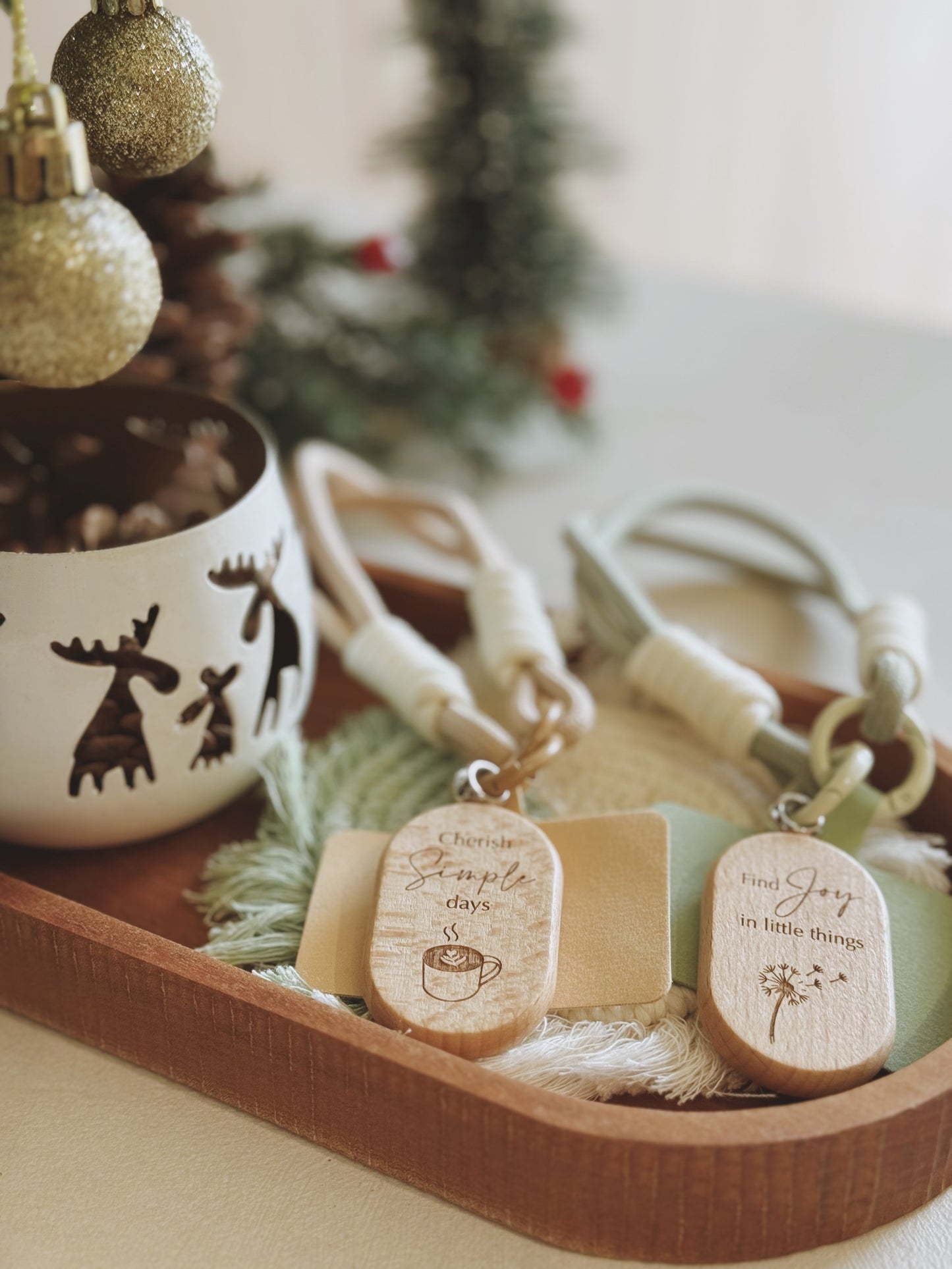 KIN | Phone Wristlet Wood Charm