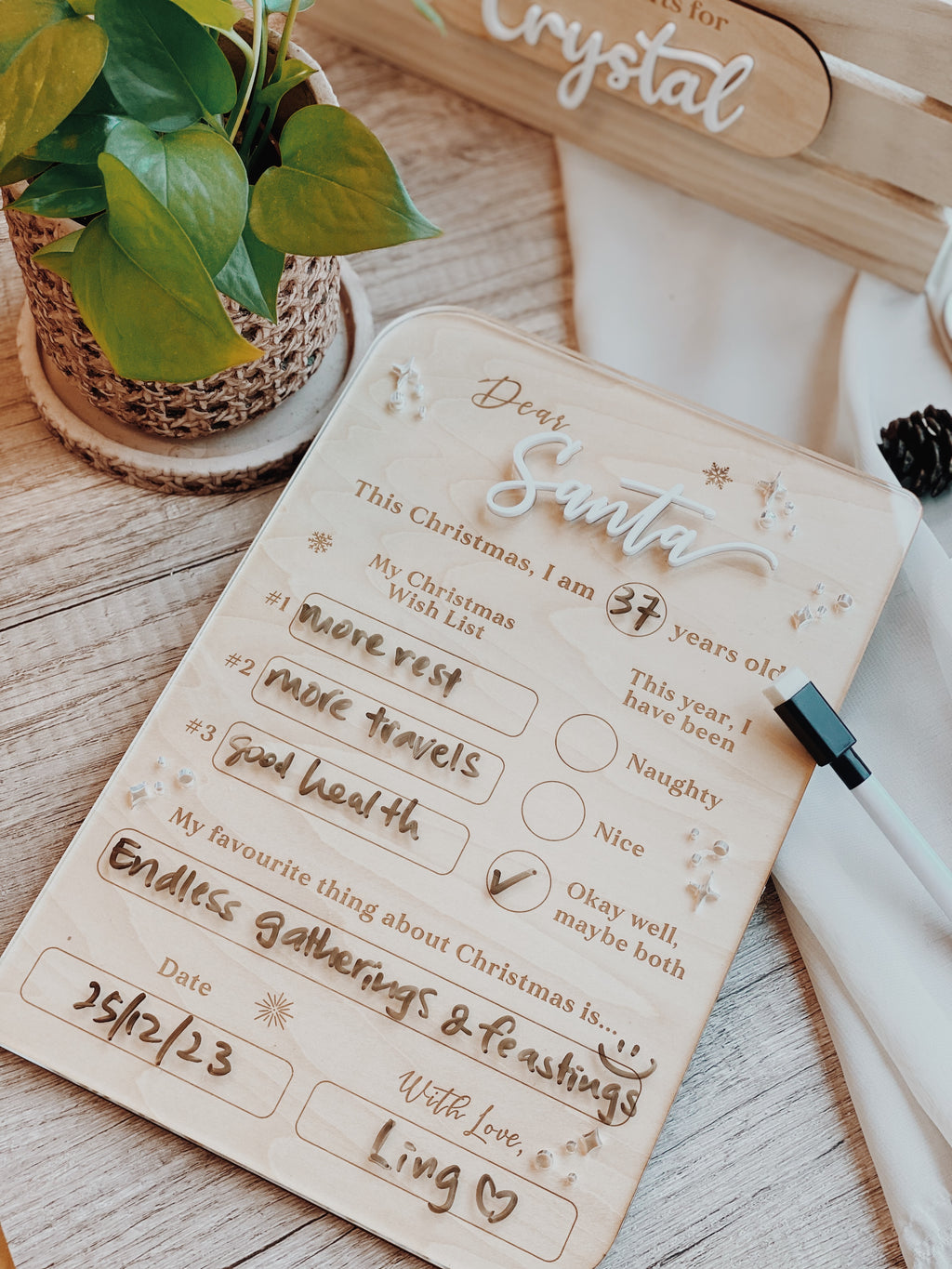LETTER | To Dear Santa...