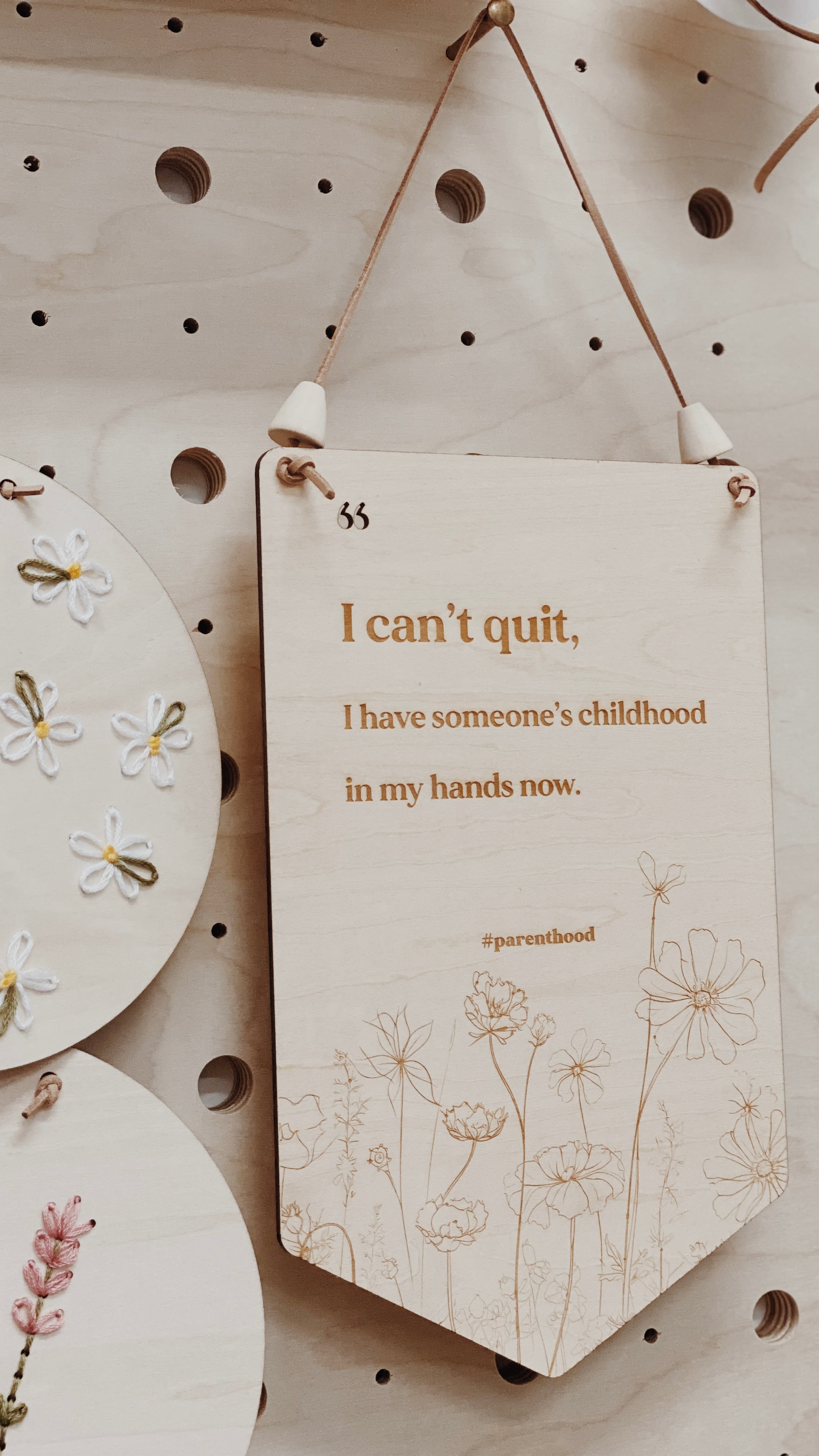 PARENTHOOD | Gentle Reminder Plaque