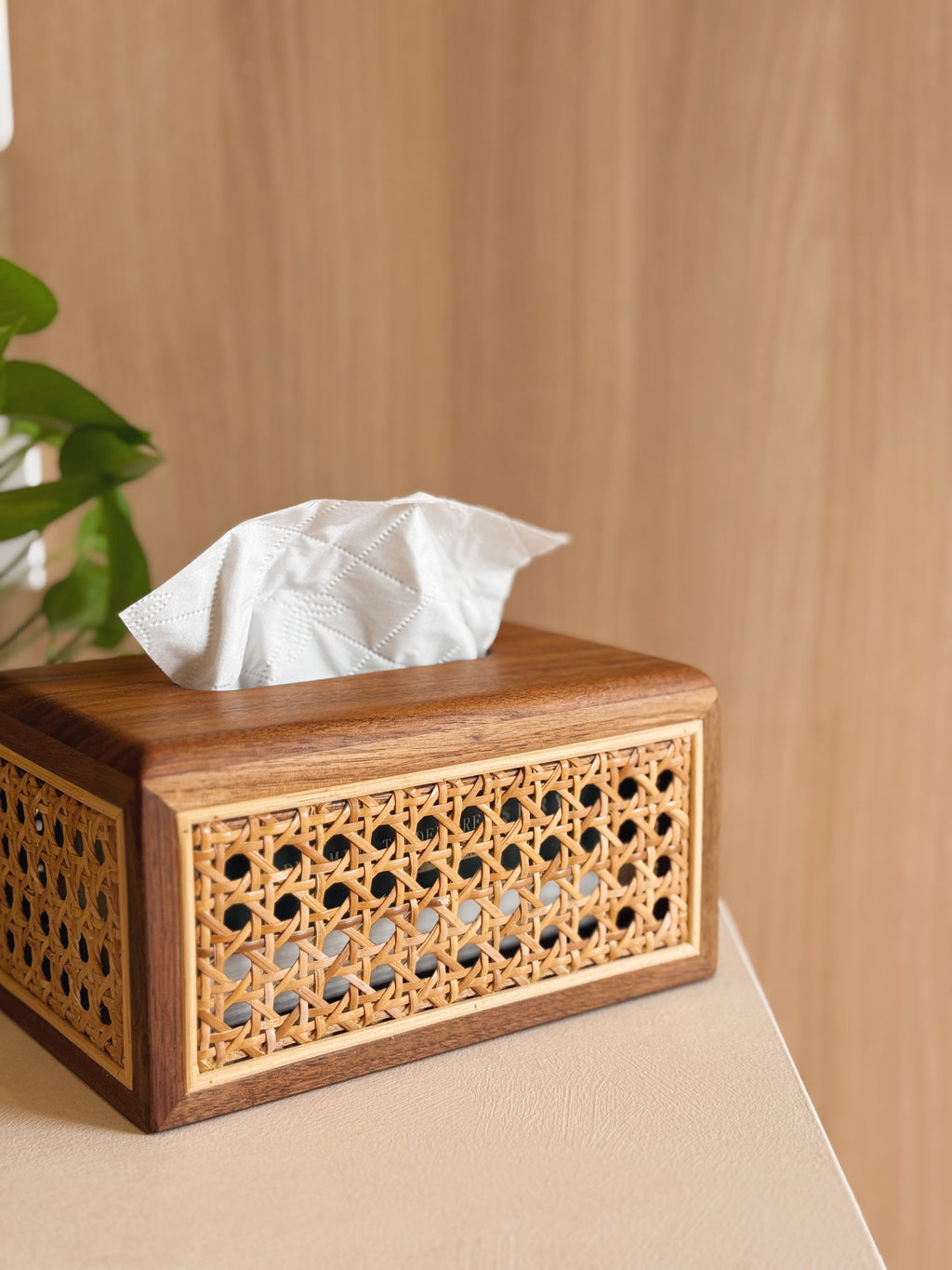 WILLOWGROVE | Rattan Tissue Box