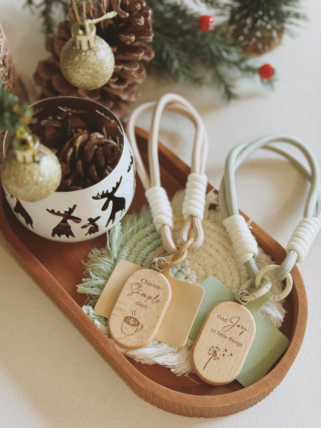KIN | Mobile Wristlet Wood Charm