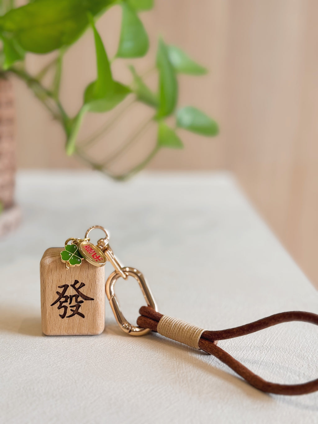 HUAT | 發 Mahjong Tile Bag Charm