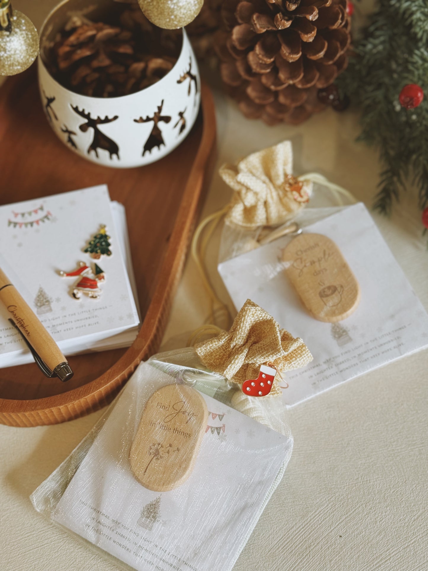 KIN | Phone Wristlet Wood Charm