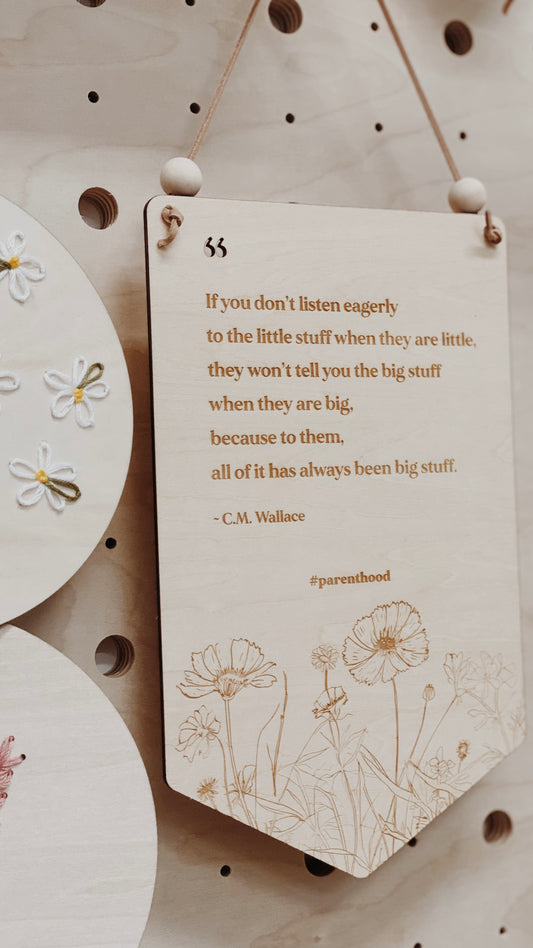 PARENTHOOD | Gentle Reminder Plaque