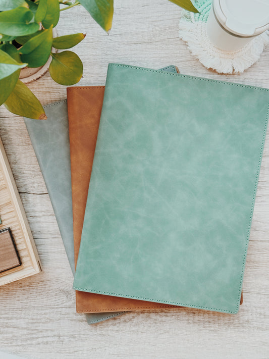 Premium A4 PU Leather Clipboard with Magnetic Clasp – Elegant & Durable Document Holder for Office & Business Use