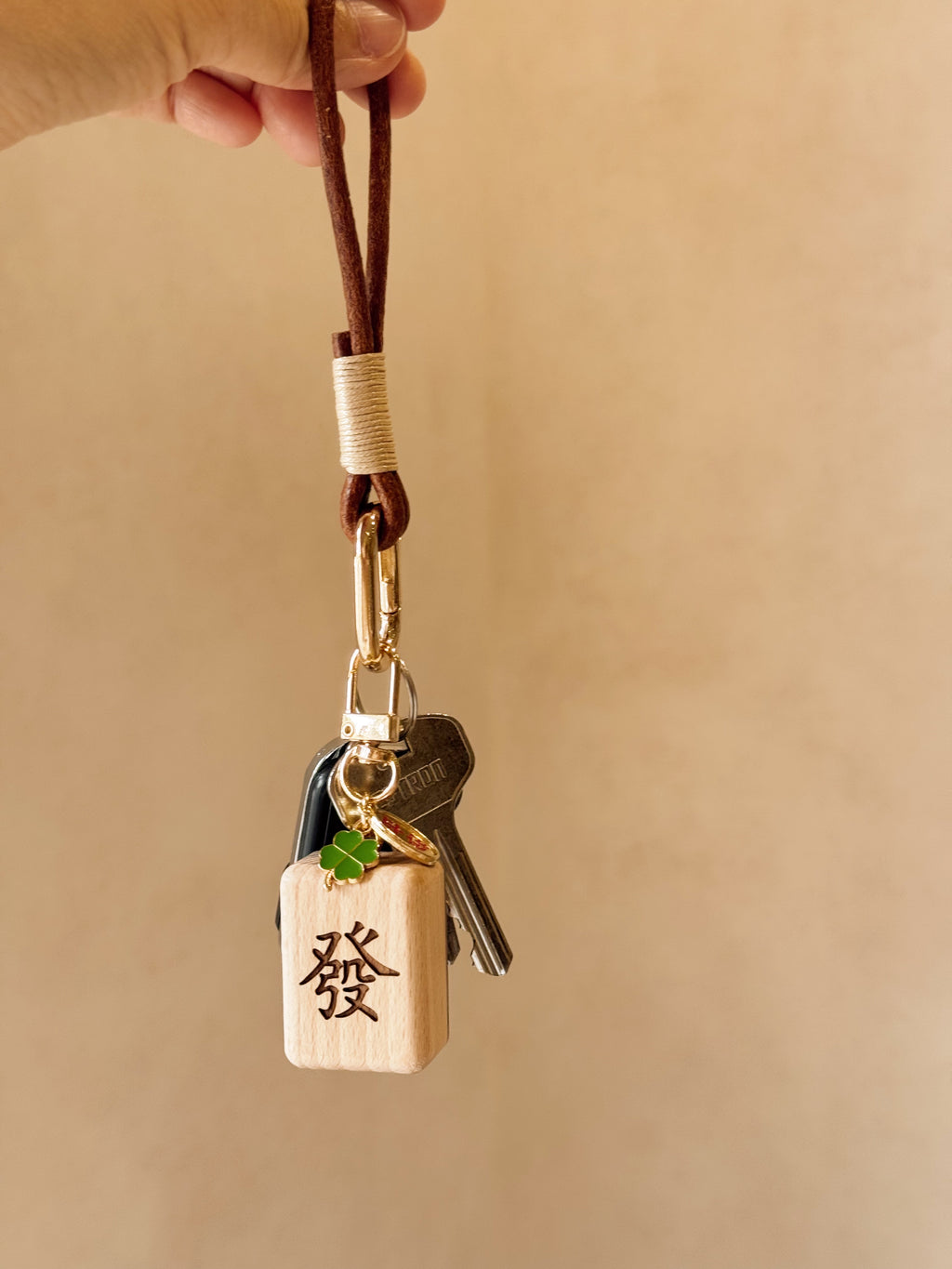 HUAT | 發 Mahjong Tile Bag Charm