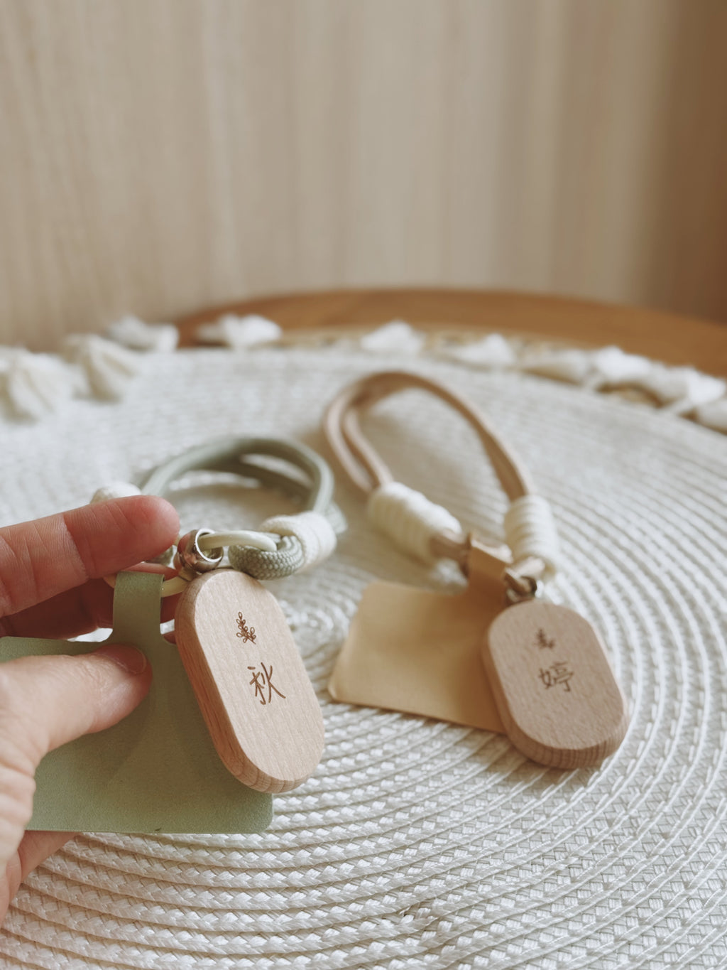 KIN | Mobile Wristlet Wood Charm