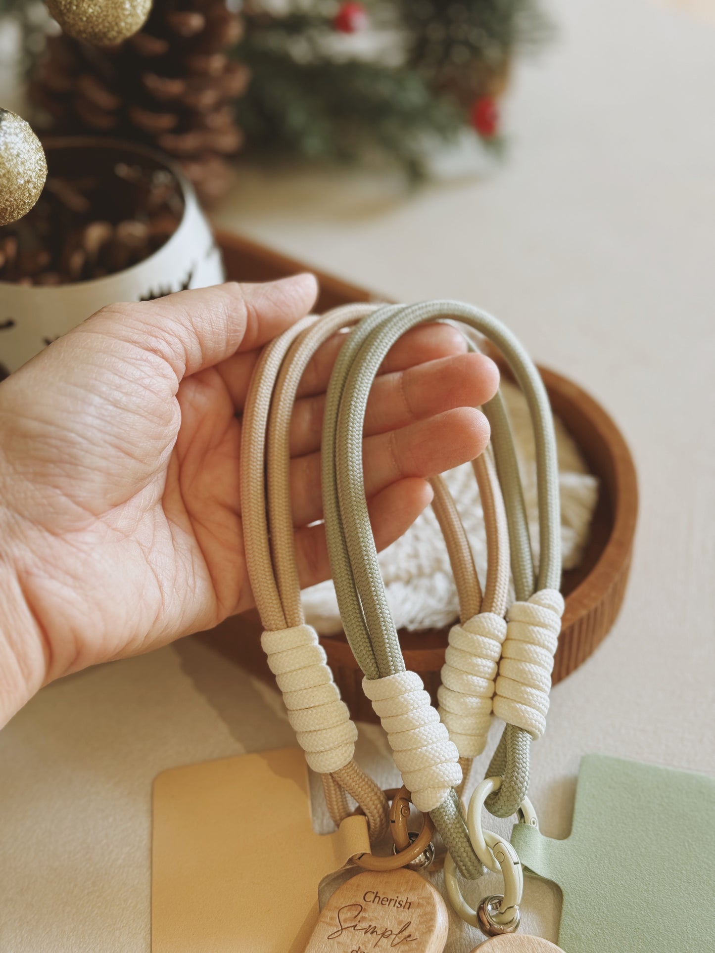 KIN | Phone Wristlet Wood Charm