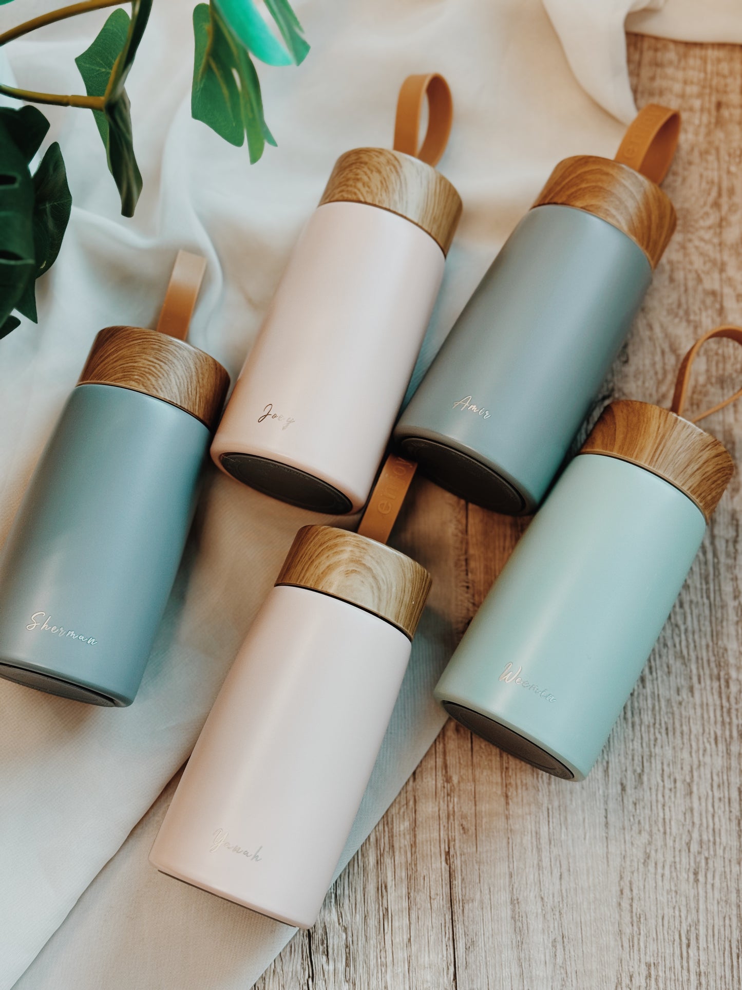 Mini Vacuum Insulated Tumbler – Custom Engraved for Door Gifts & Event Giveaways, Available in Grey, Mint & Peach