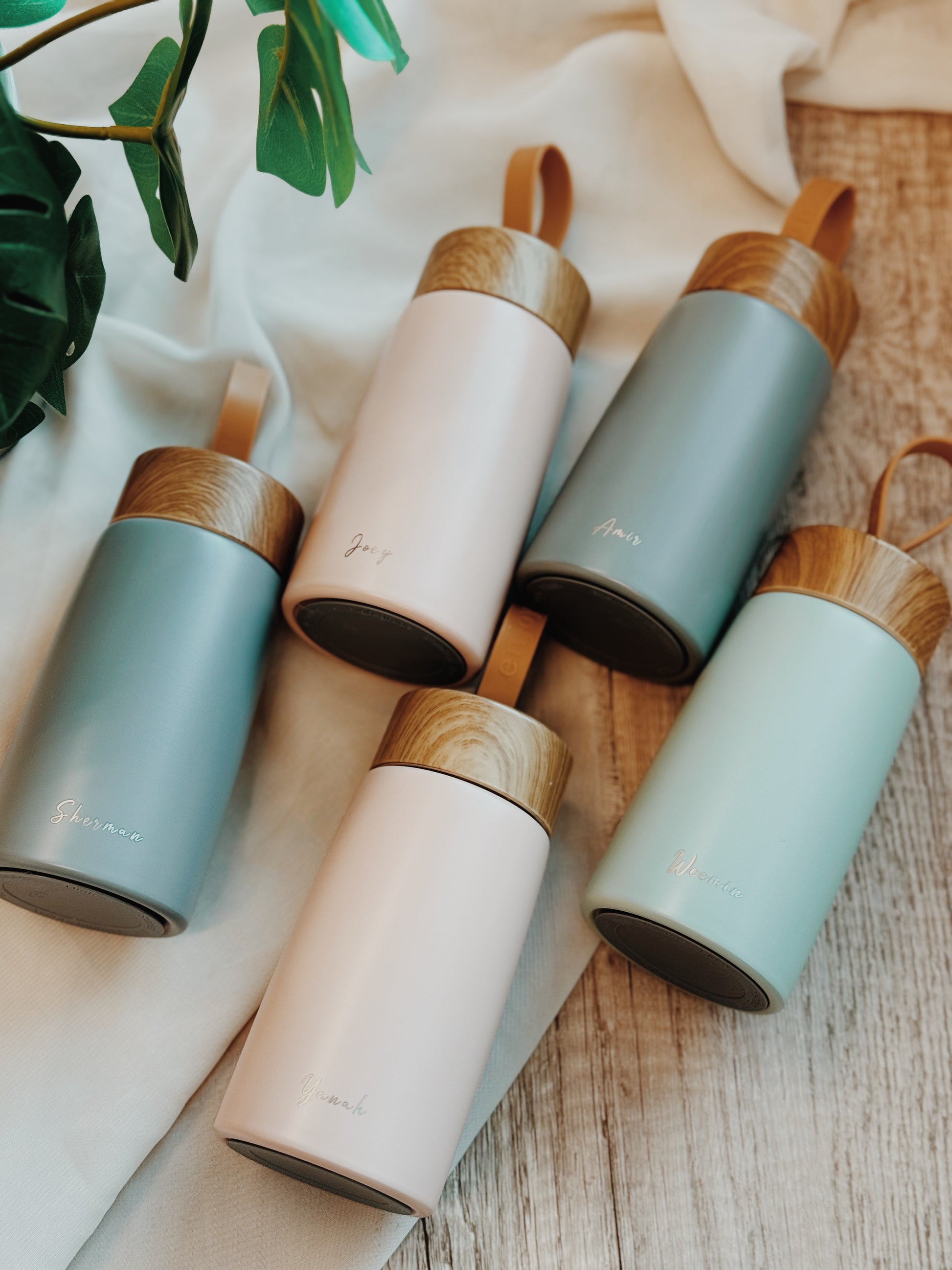 Mini Vacuum Insulated Tumbler – Custom Engraved for Door Gifts & Event Giveaways, Available in Grey, Mint & Peach