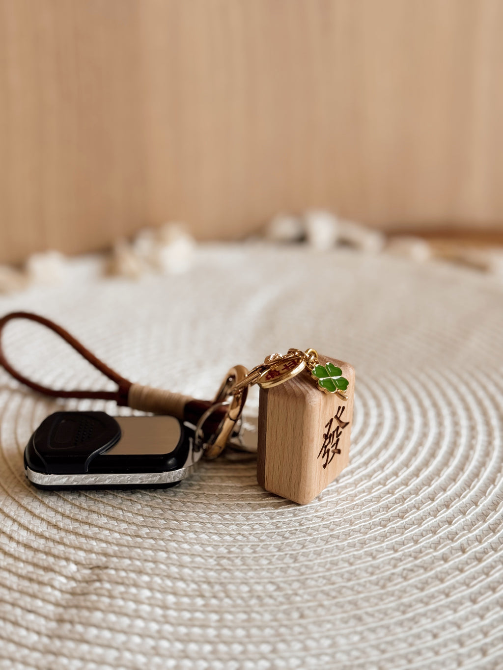 HUAT | 發 Mahjong Tile Bag Charm