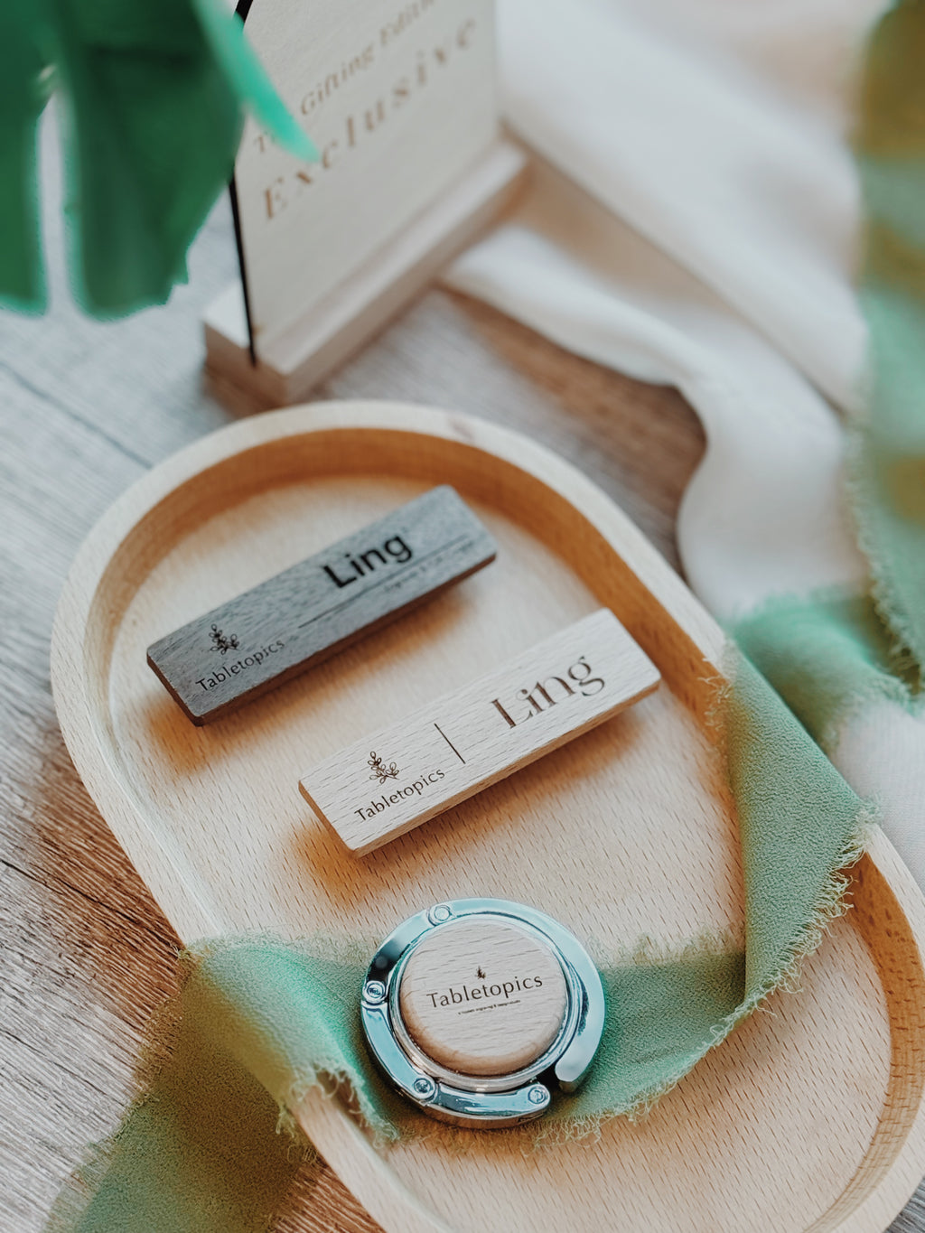 Eco-Friendly Personalized Corporate Displays with Logo Engraving