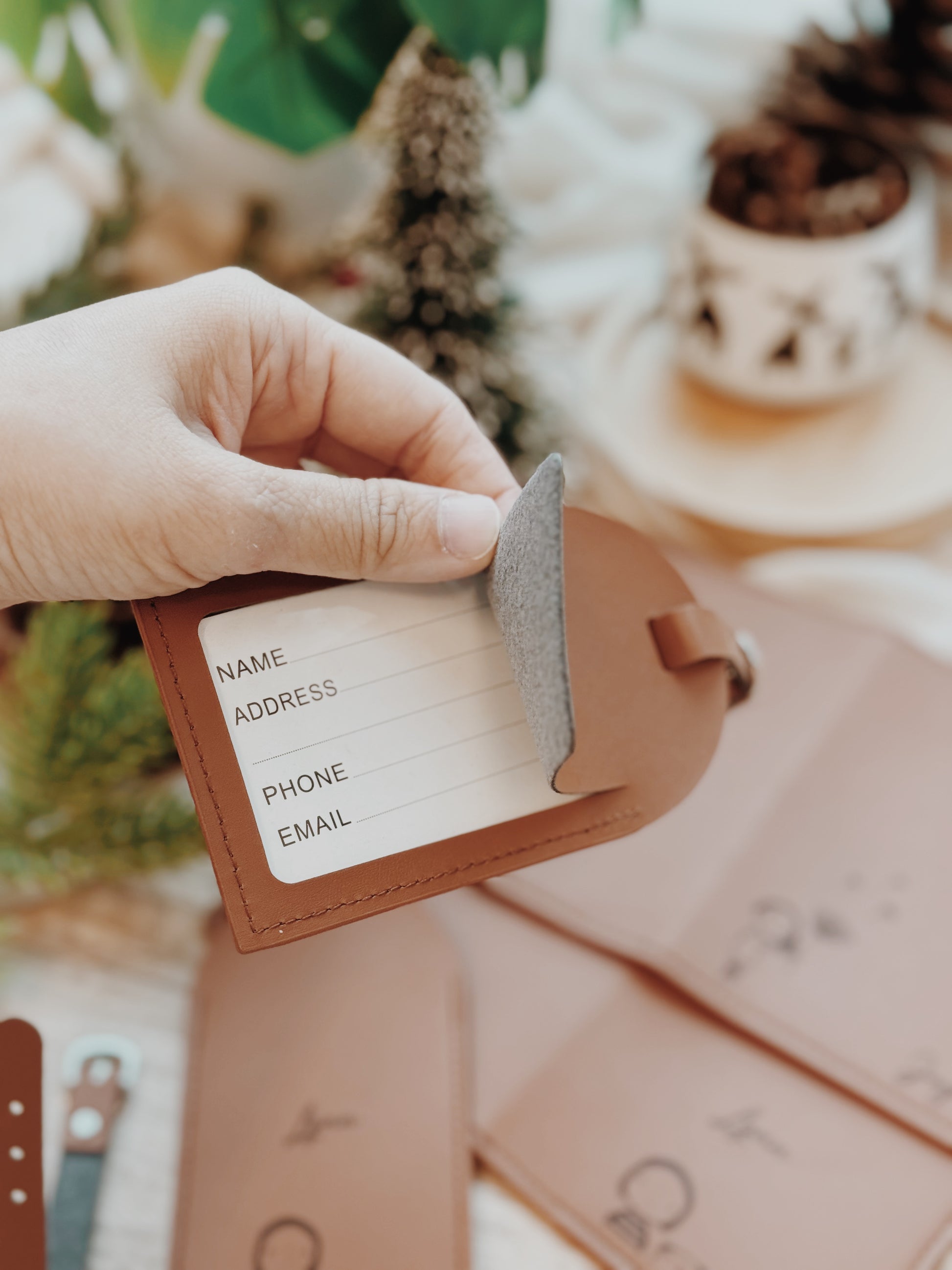 Personalized Engraved Leather Gift - Custom Name and Message