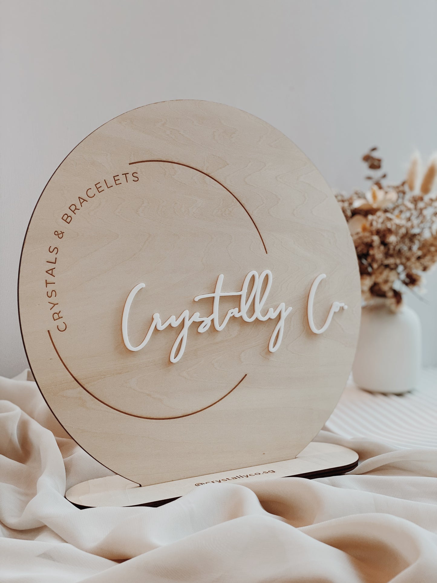 Crystal Ball Signage with Stand