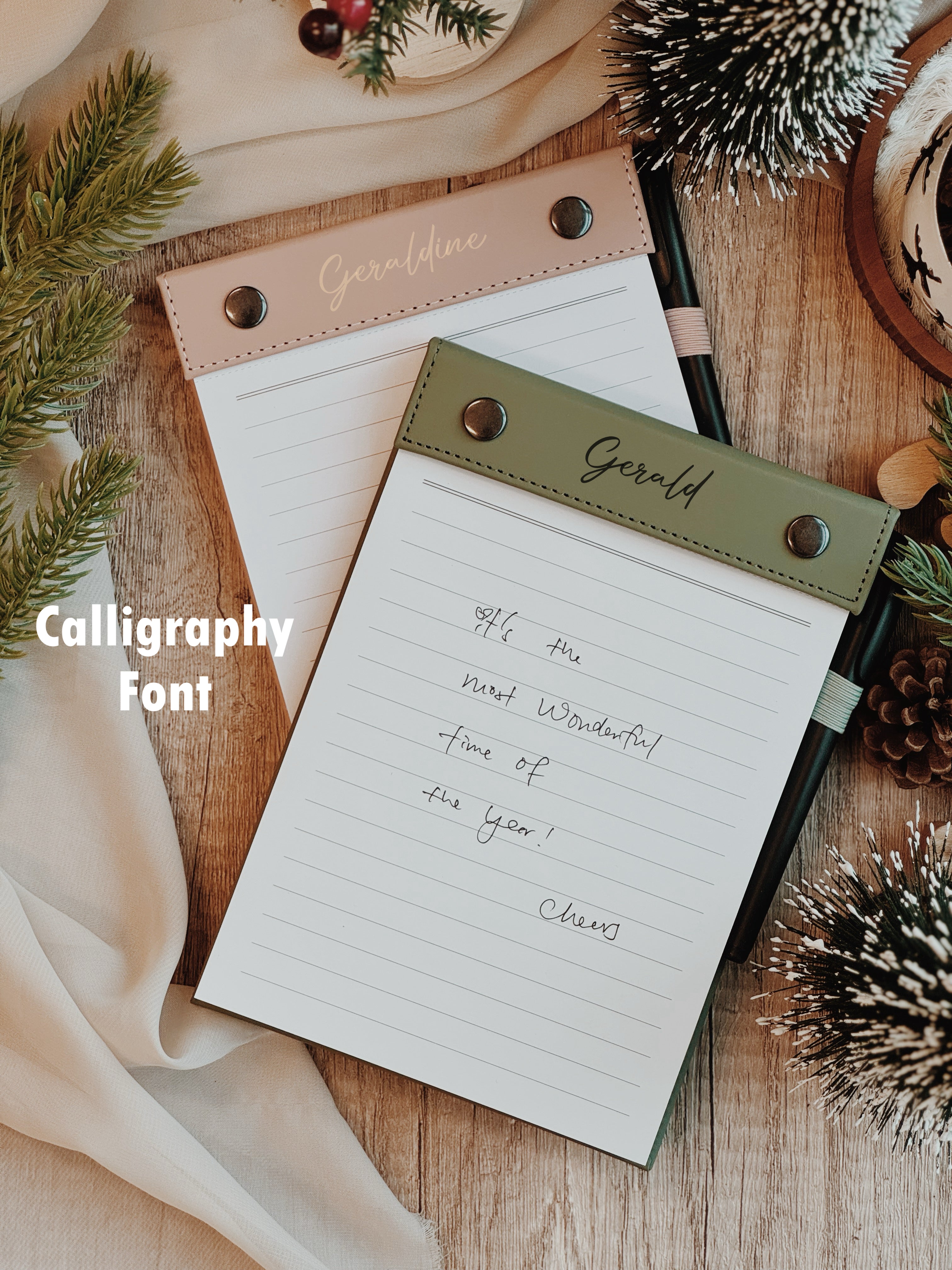 Personalized Engraved Leather Gift - Custom Name and Message