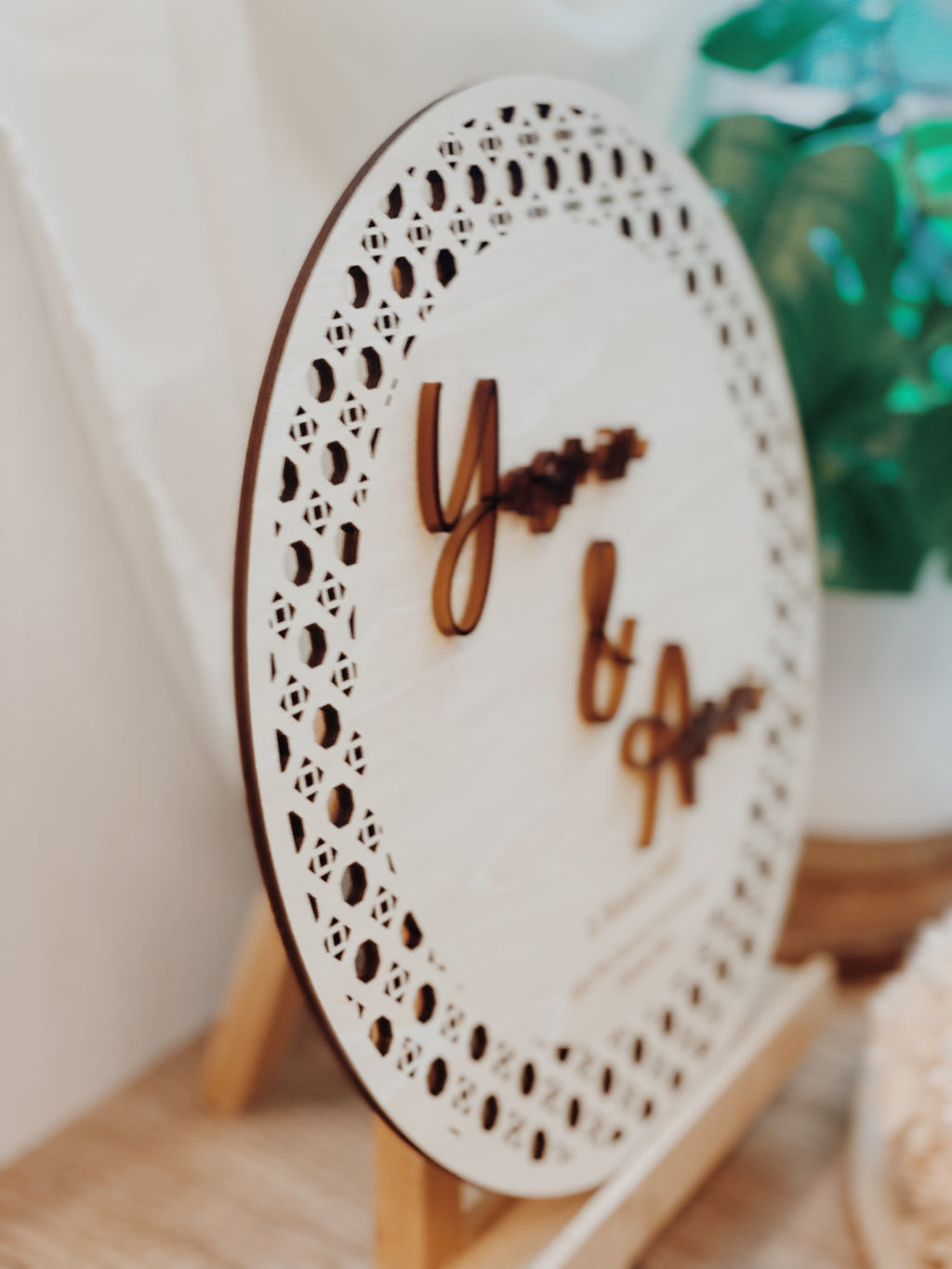 TISSER | Rattan Couple Names Signage